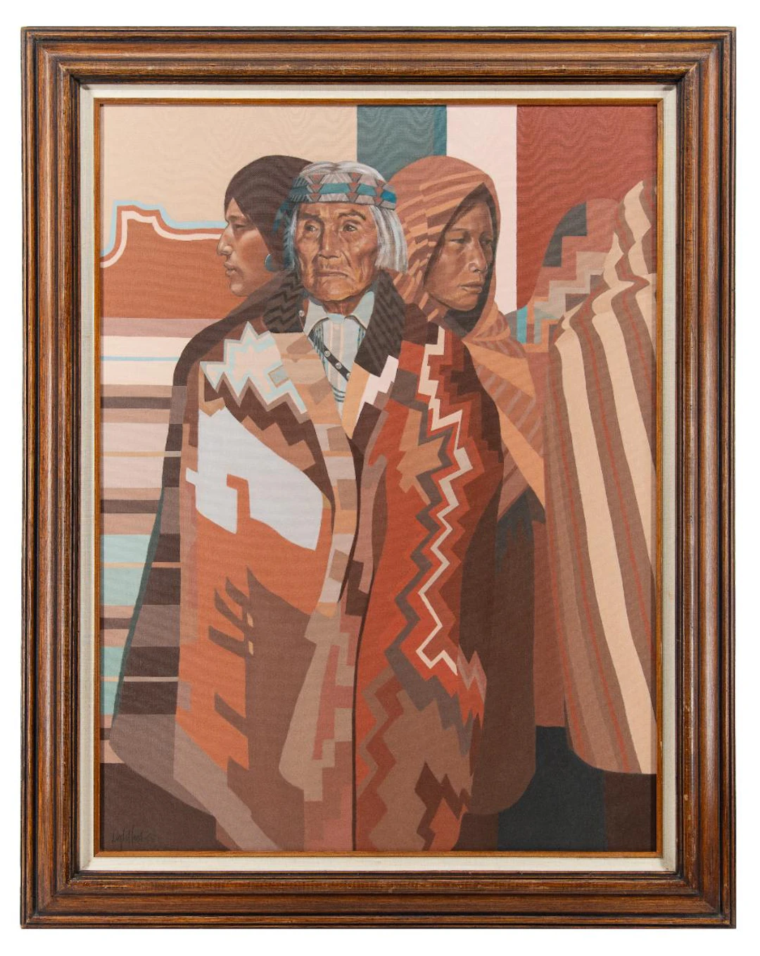 JON LIGHTFOOT "AGUELO NAMPEYO" OIL ON CANVAS