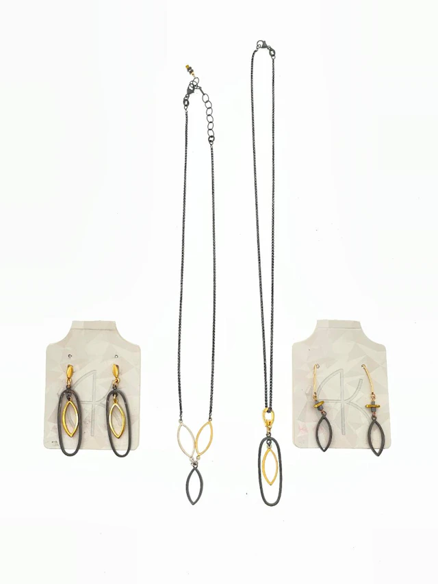 6PC ARLEE KASSELMAN ESSENCE COLLECTION 22K GOLD VERMEIL STERLING SILVER