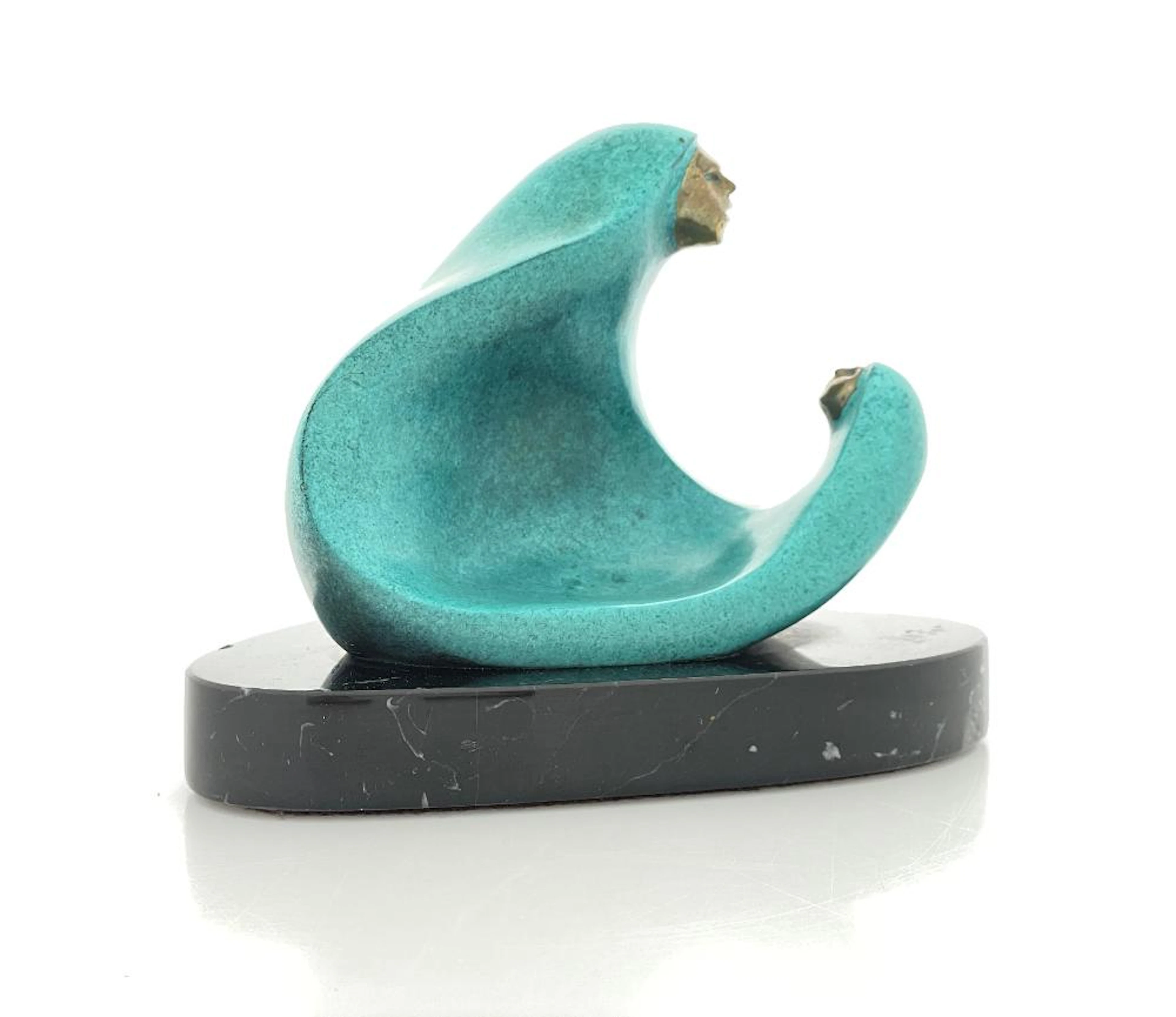 ROBERT GARCIA NATIVE FIGURE BRONZE SCULPTURE