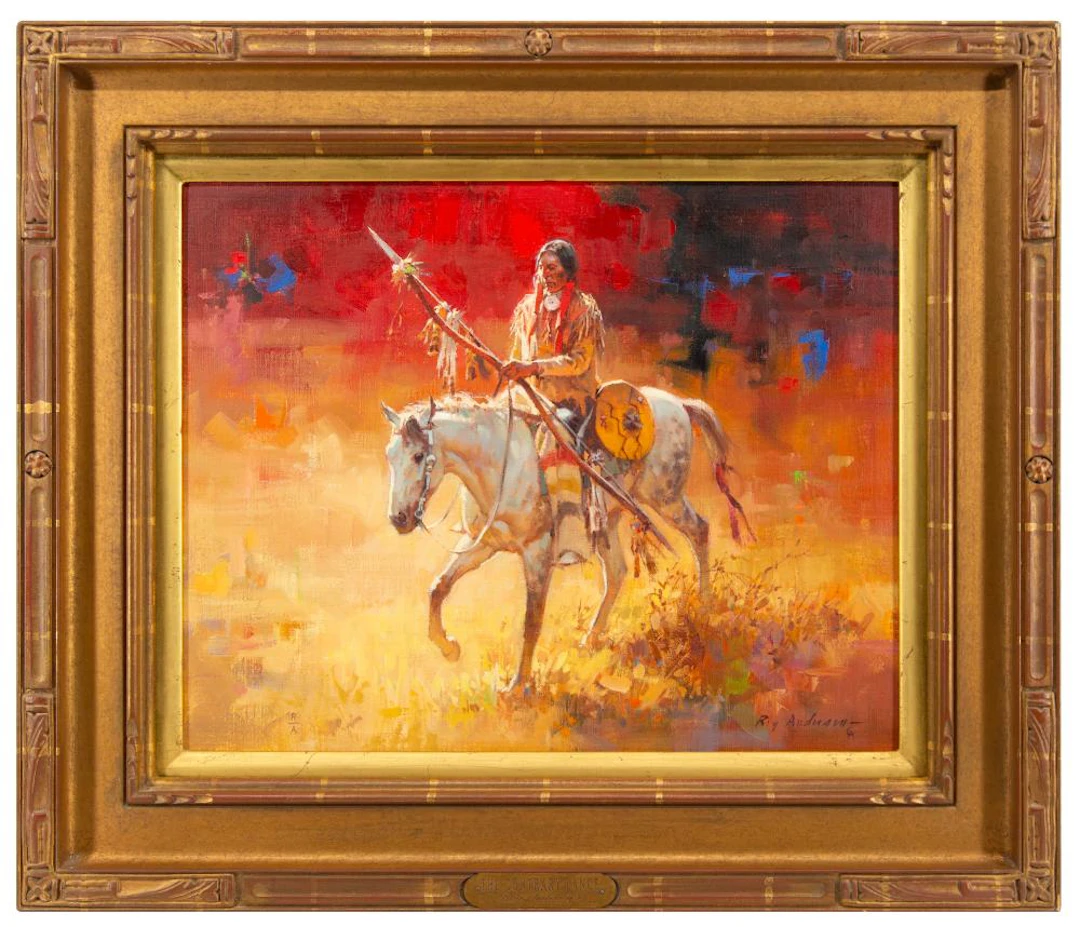 ROY ANDERSEN "THE CONTRARY LANCE" OIL ON CANVAS