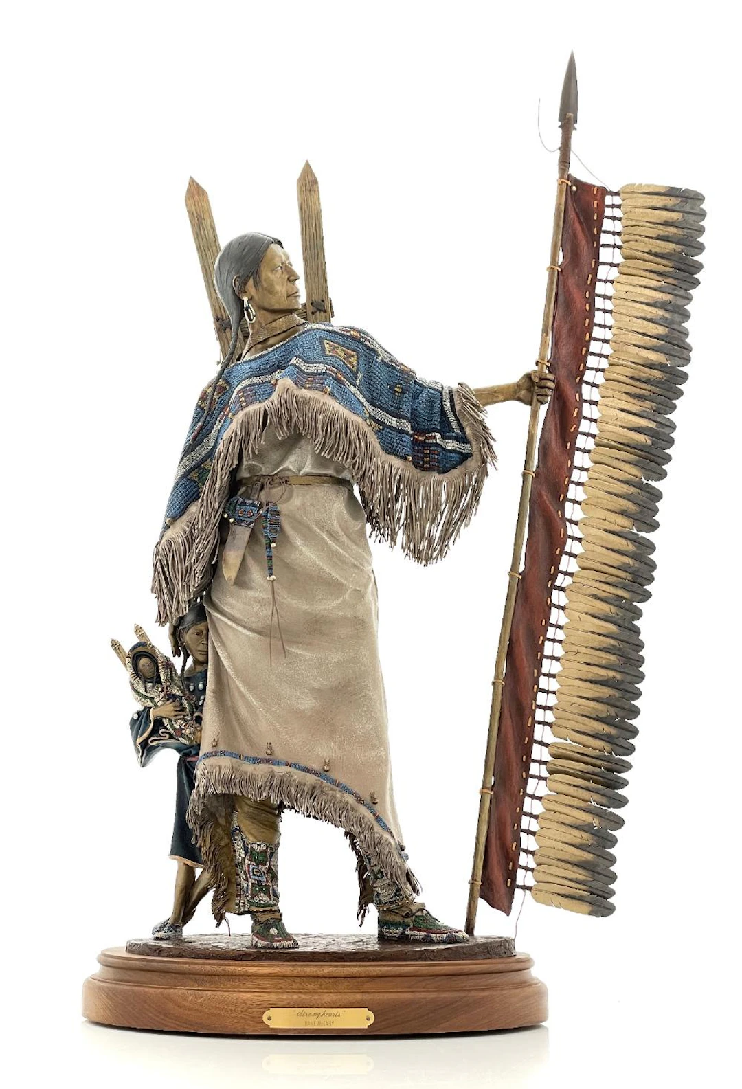 DAVE MCGARY "STRONGHEARTS" BRONZE SCULPTURE