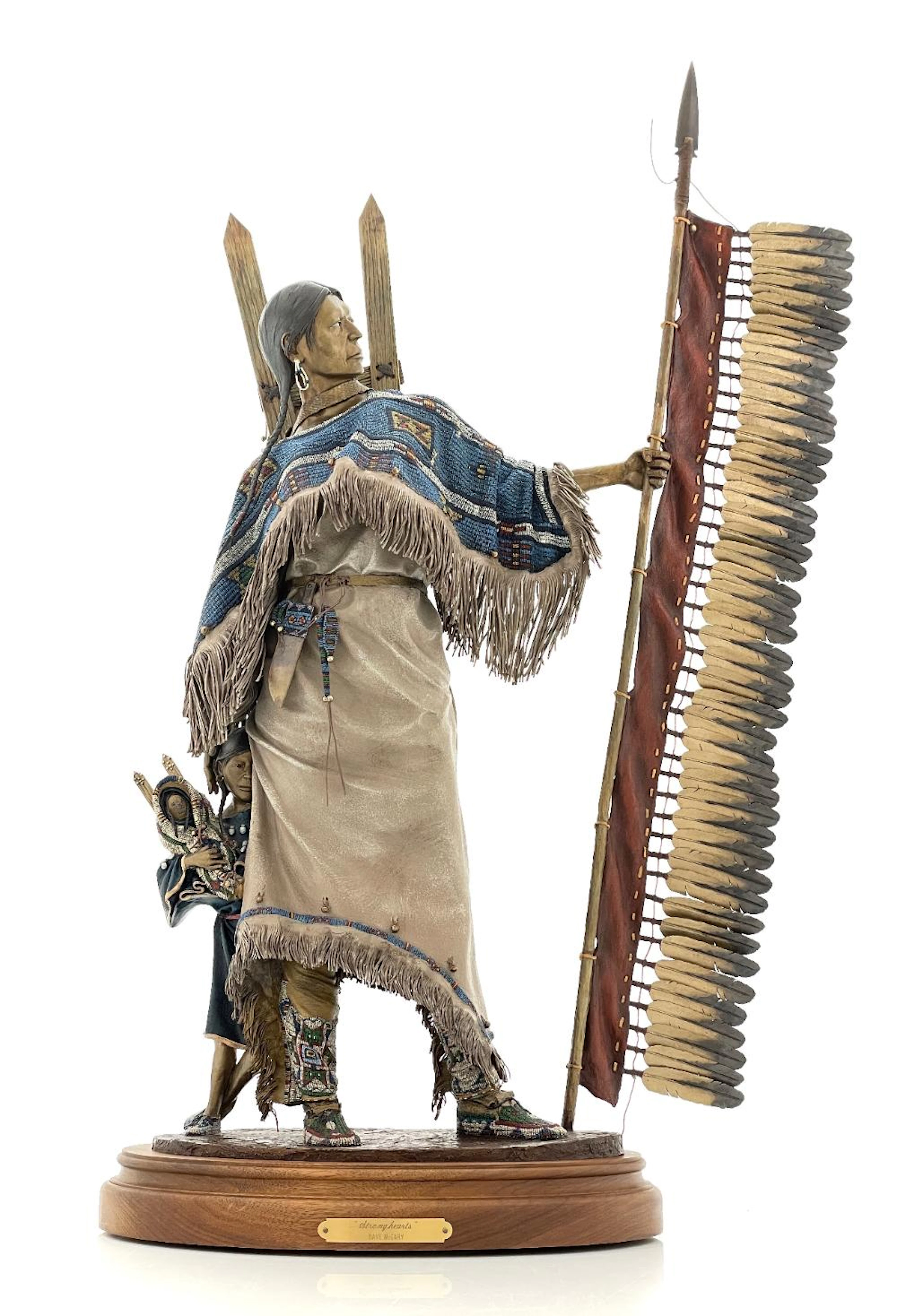 DAVE MCGARY "STRONGHEARTS" BRONZE SCULPTURE