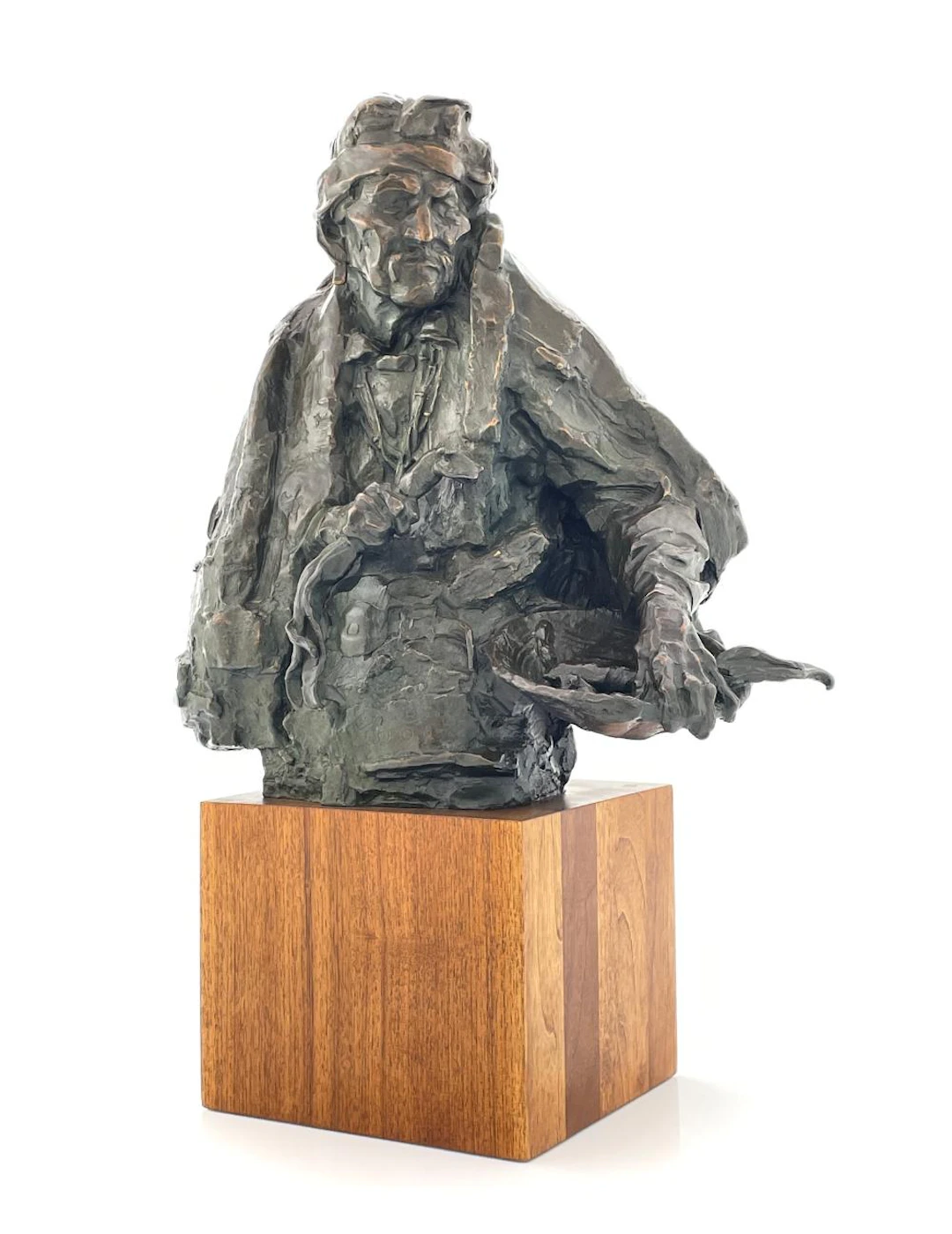 GEORGE CARLSON "THE DEVIL CHASER" BRONZE SCULPTURE