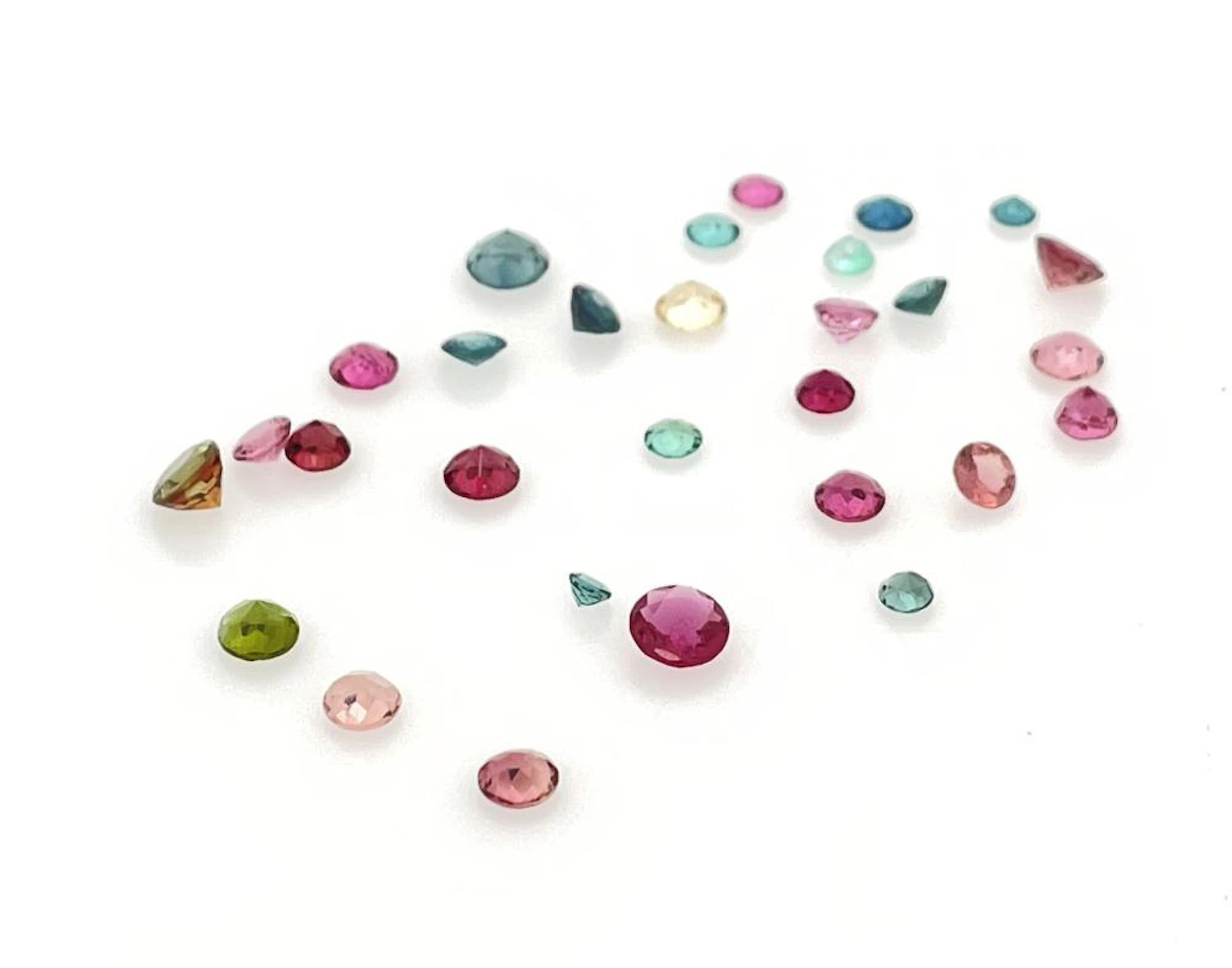 7.66CTTW MULTICOLORED TOURMALINE GEMSTONES PARCEL