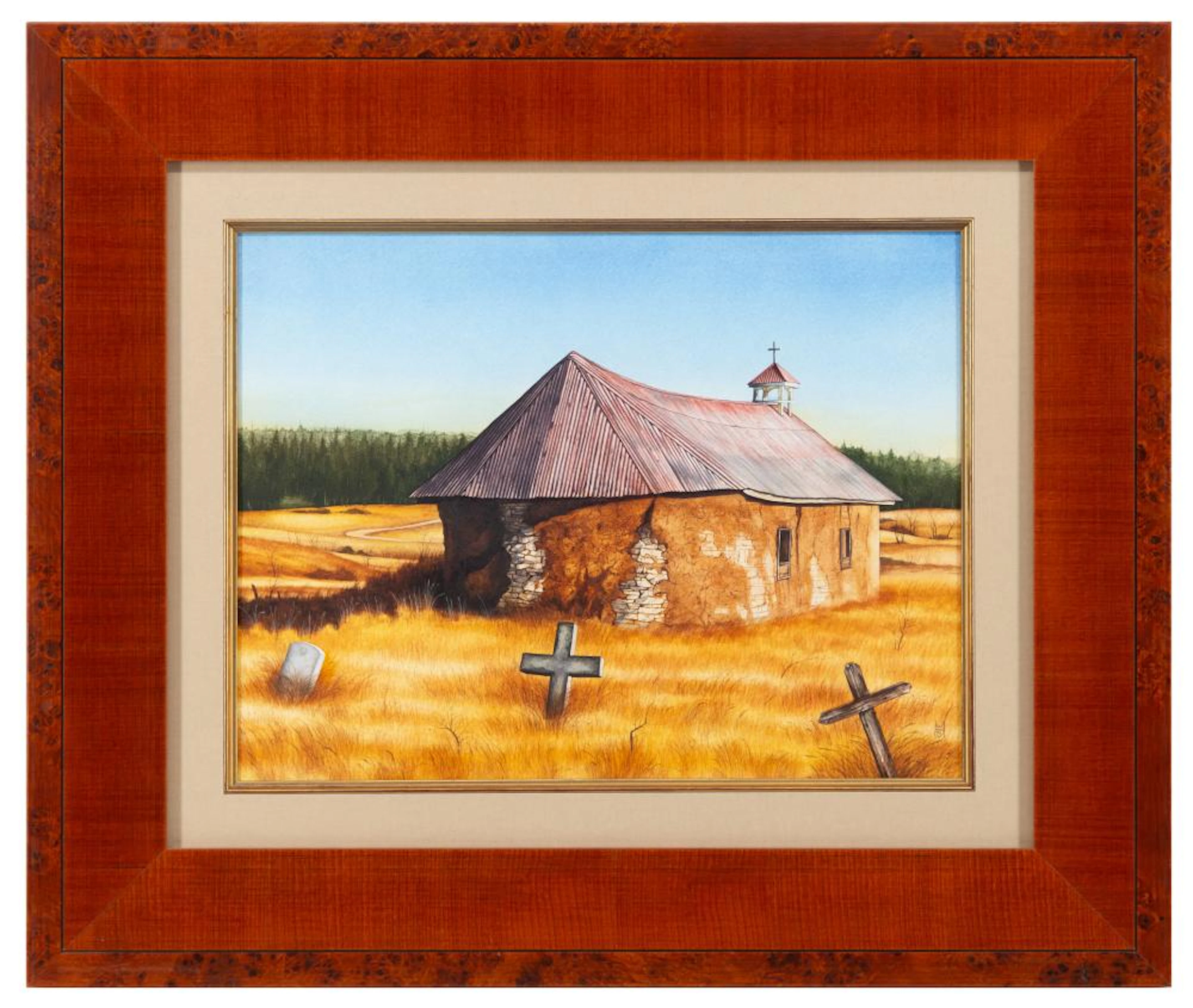 WILLIAM HASKELL "BLUE SKY" WATERCOLOR ON PAPER