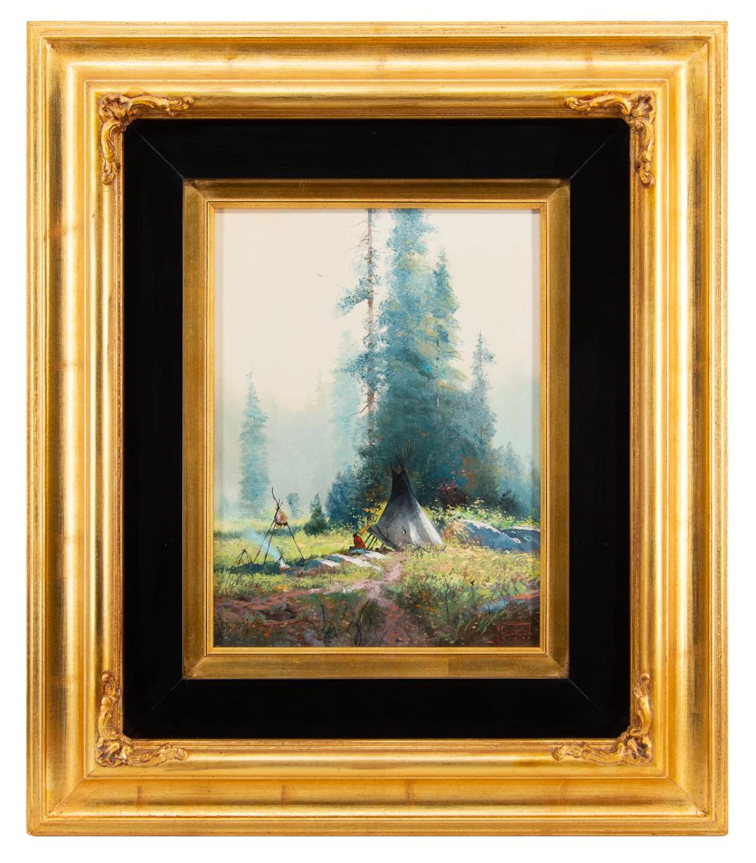 RARE ORIGINAL! THOMAS KINKADE "IN THE SUNLIGHT" OIL ON BOARD