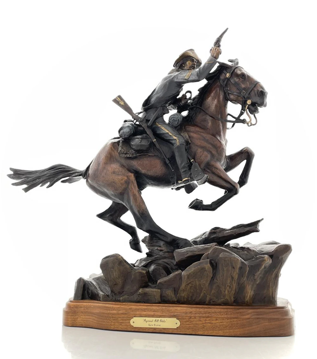 KEN PAYNE "AGAINST ALL ODDS" BRONZE SCULPTURE