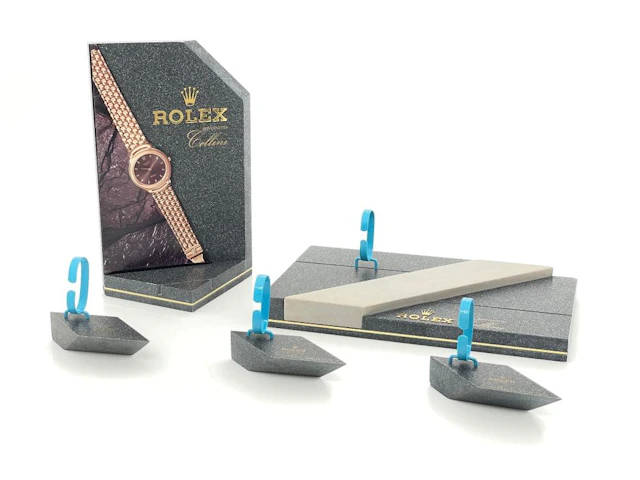 LOT OF 5 ROLEX CELLINI WATCH DISPLAY STANDS