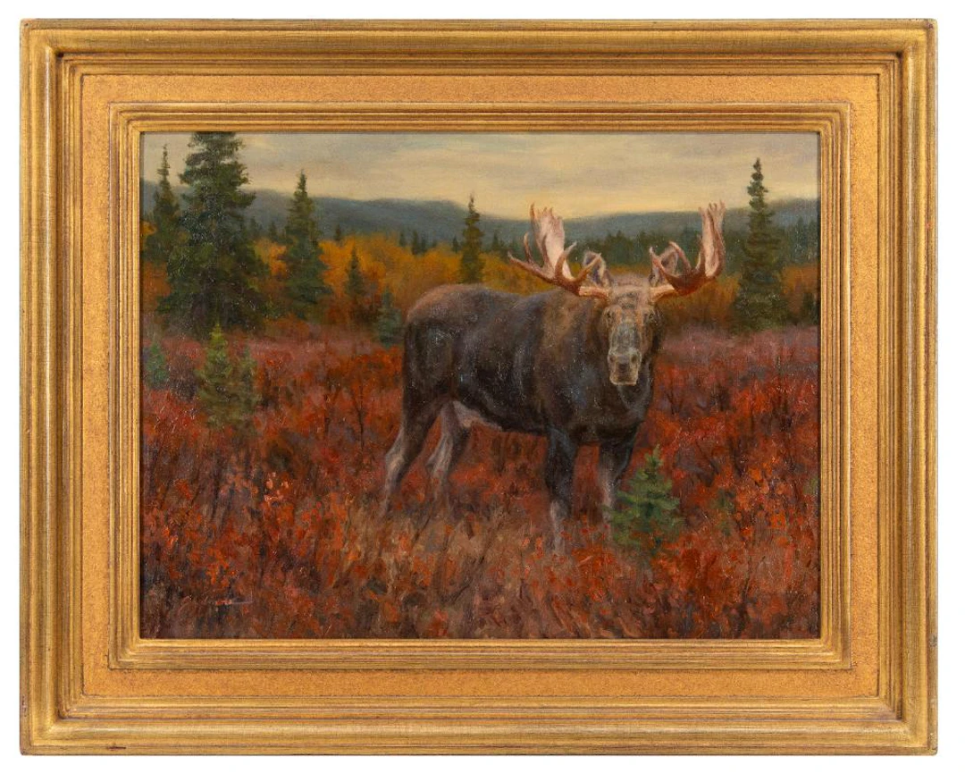 RYAN SKIDMORE "WATCHFUL" OIL ON CANVAS