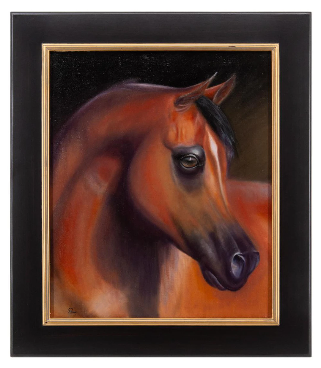 ROSE HUEY "READY" OIL ON CANVAS