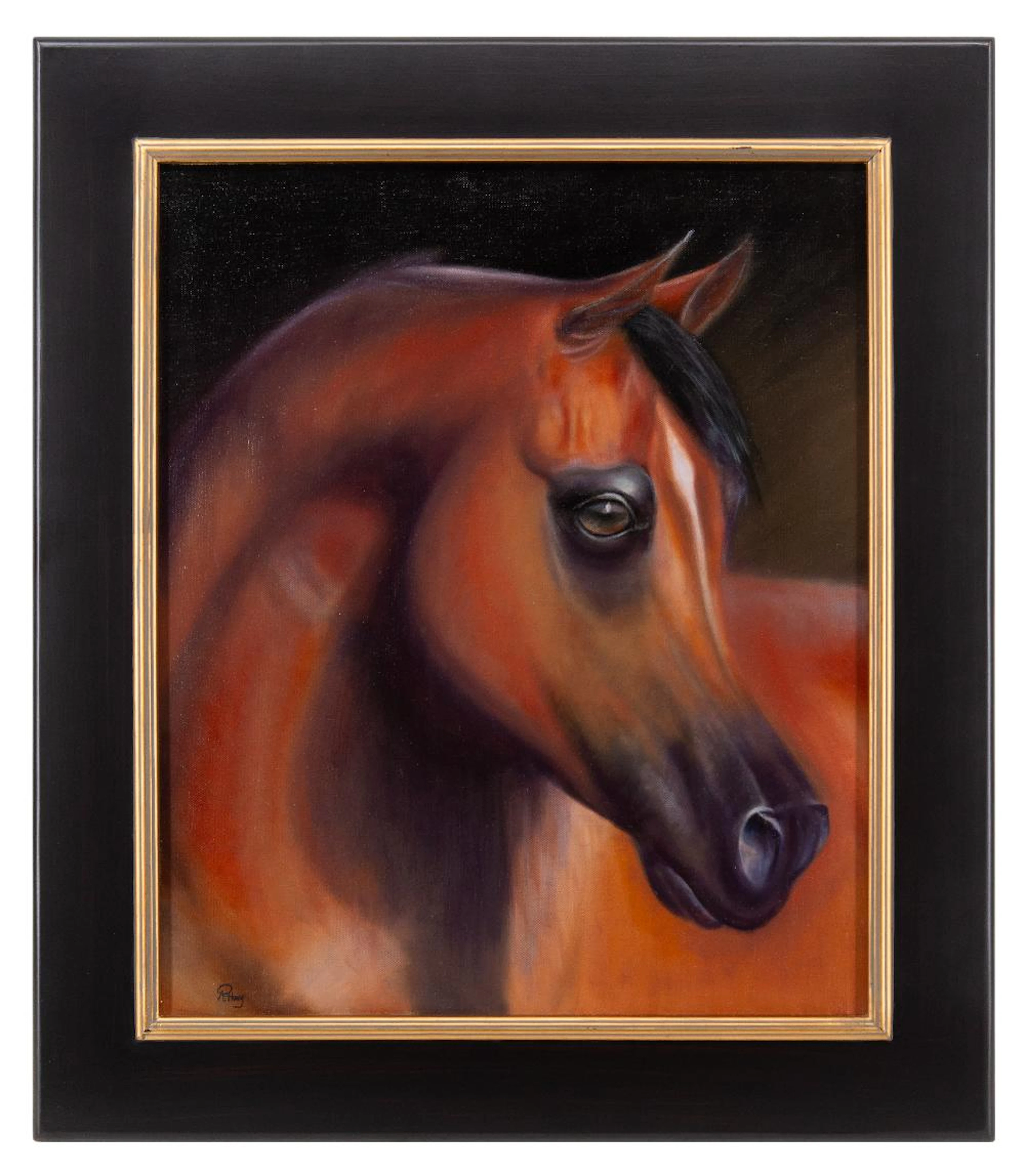 ROSE HUEY "READY" OIL ON CANVAS