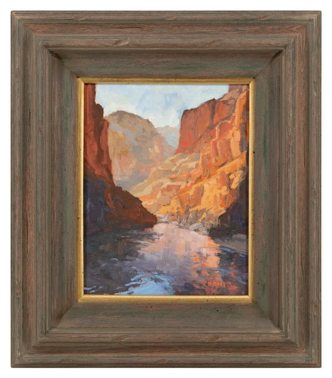 BILL CRAMER "A FINE LIGHT" OIL ON BOARD