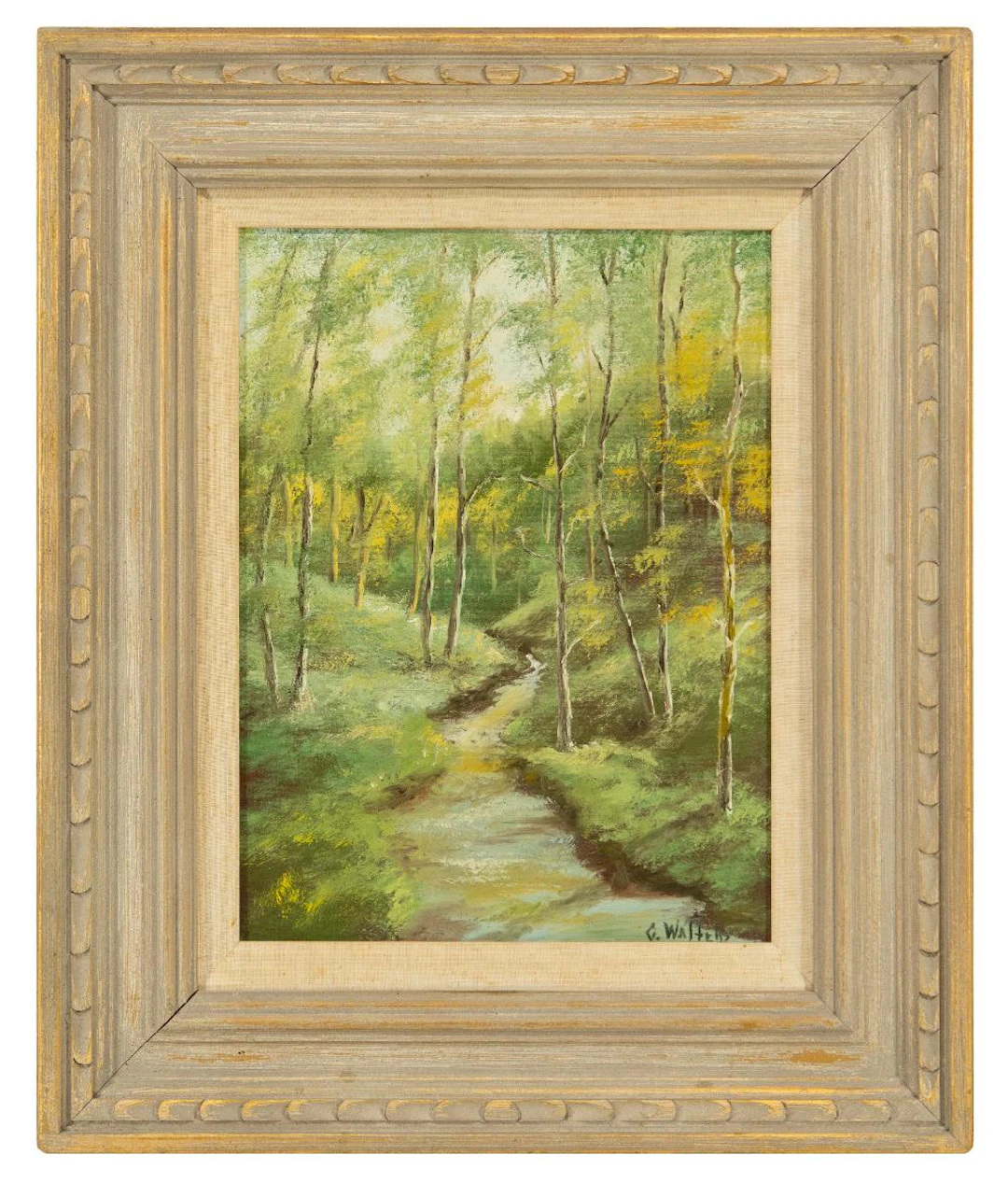 CURT WALTERS "ASPEN VALLEY" OIL ON BOARD