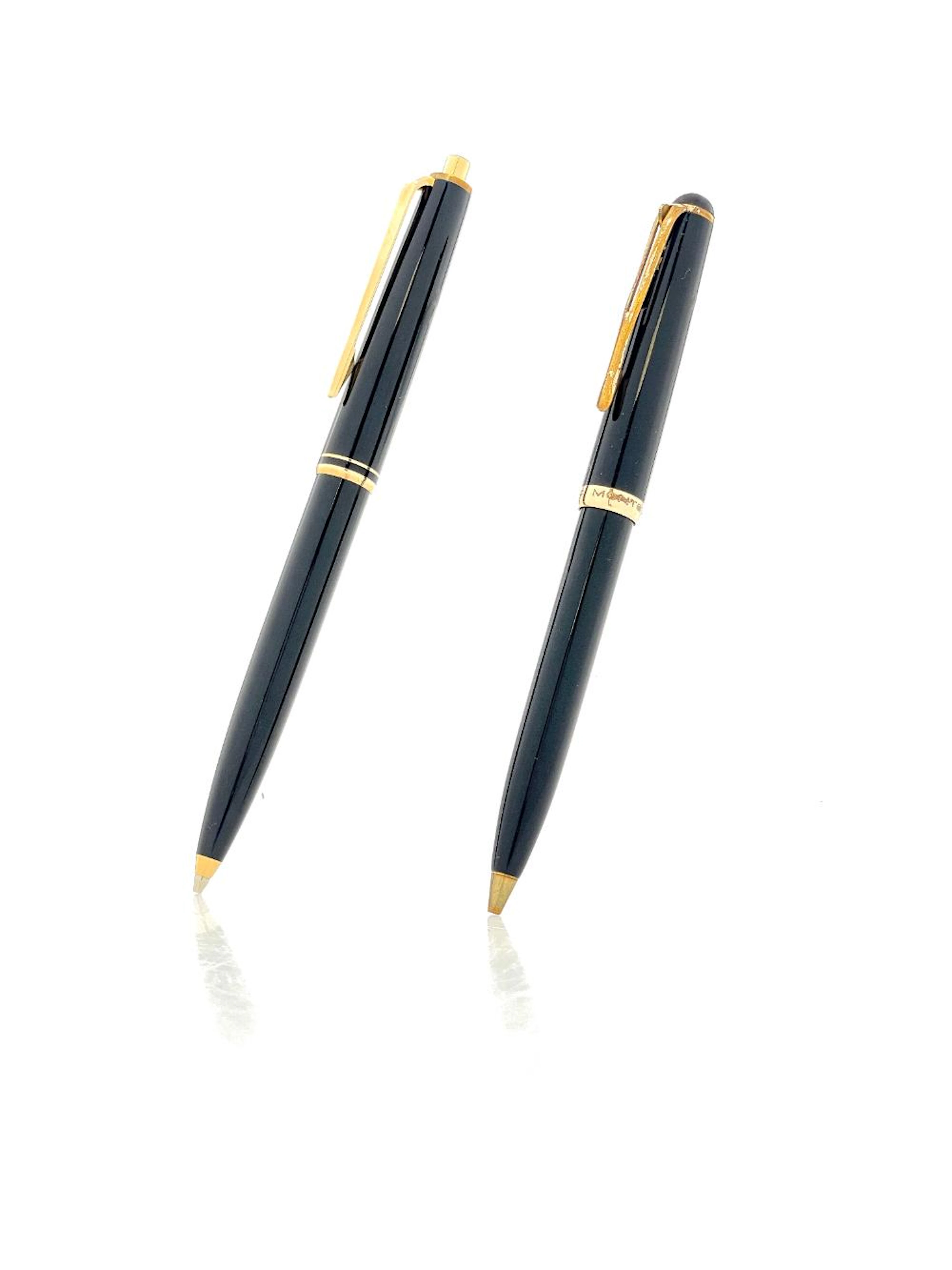2PC MONTBLANC 315 BALLPOINT PEN & MECHANICAL PENCIL SET