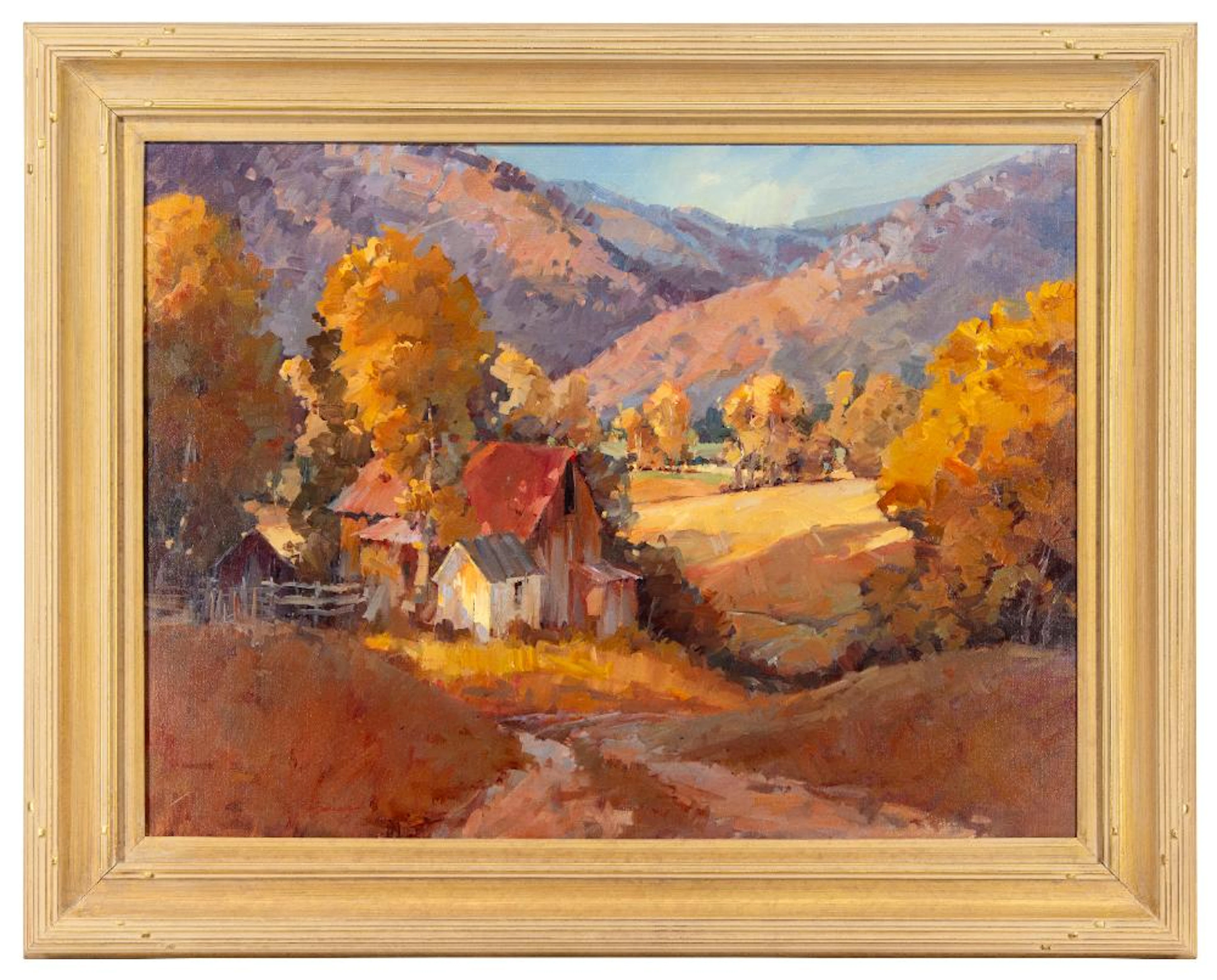 STEVE SONGER "GOLDEN AUTUMN" OIL ON CANVAS