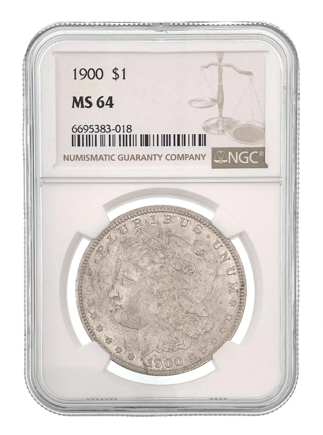 1900 MORGAN SILVER DOLLAR NGC MS64