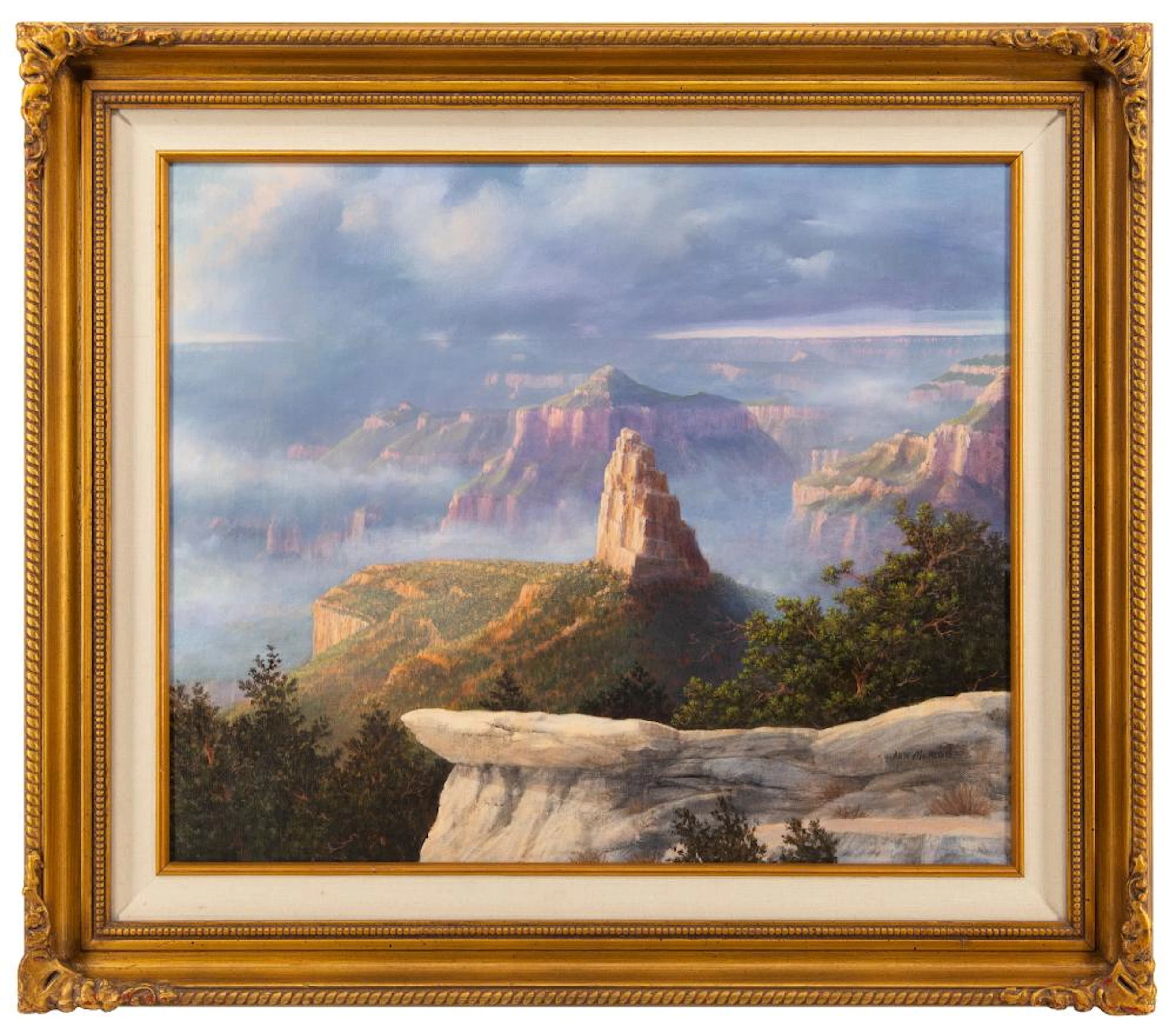 ANN MCLEOD "ZOROASTER TEMPLE" (GRAND CANYON) OIL ON CANVAS