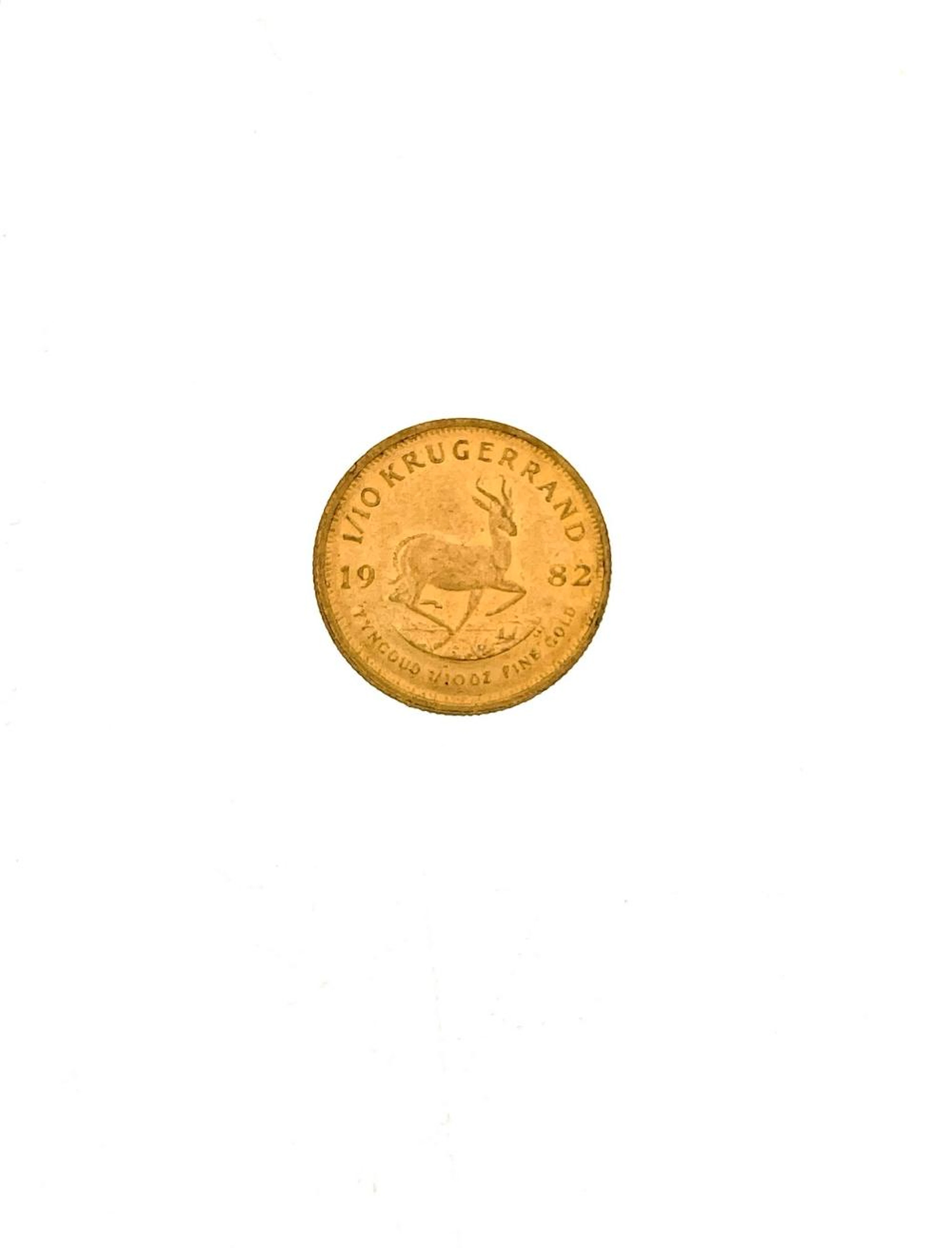 1982 SOUTH AFRICA 1/10OZ GOLD KRUGERRAND