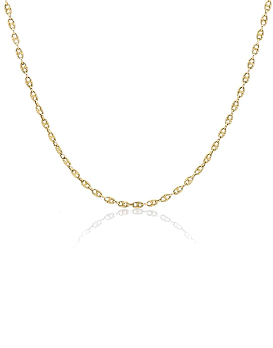 UNOAERRE 14K YELLOW GOLD MARINER LINK NECKLACE