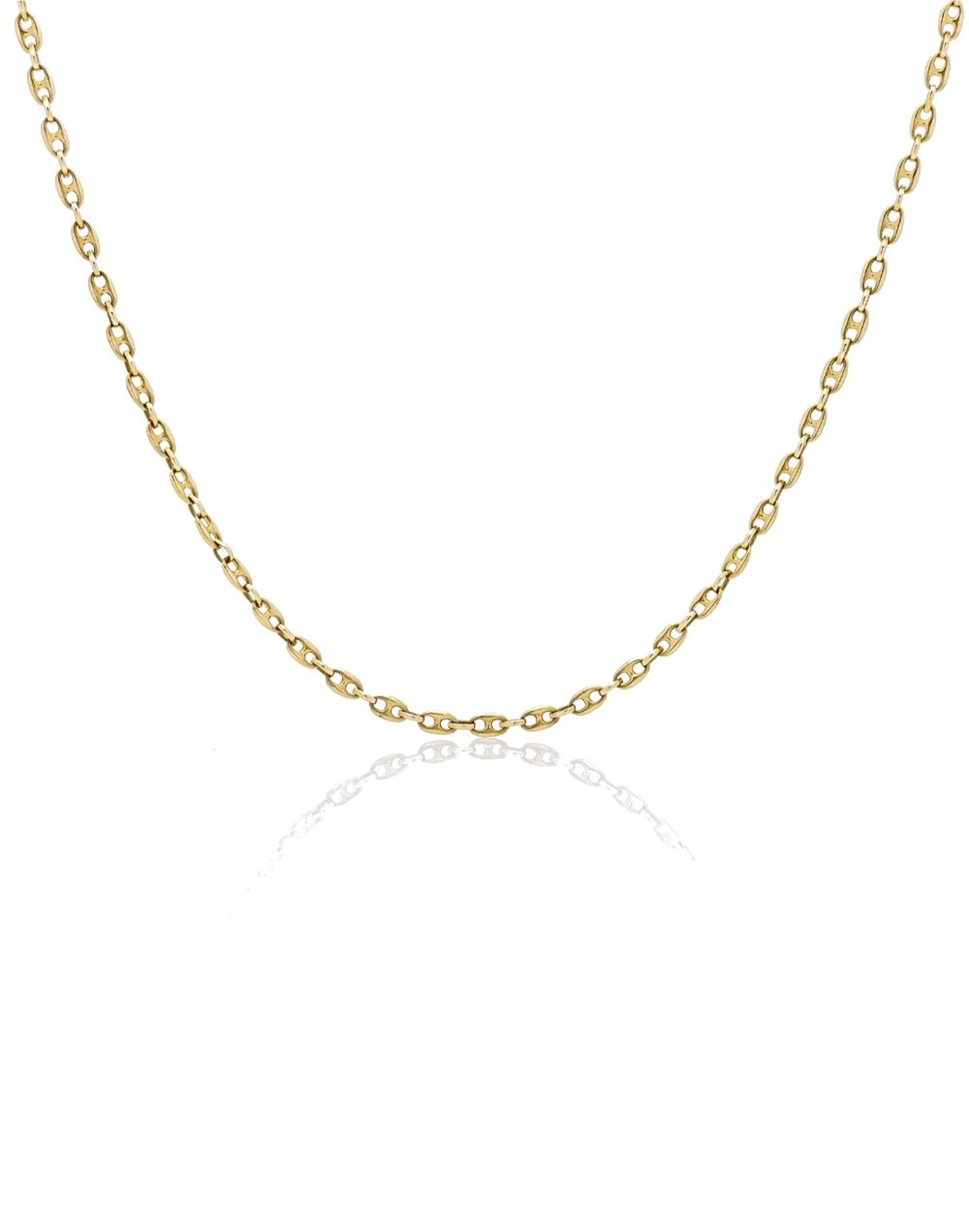 UNOAERRE 14K YELLOW GOLD MARINER LINK NECKLACE