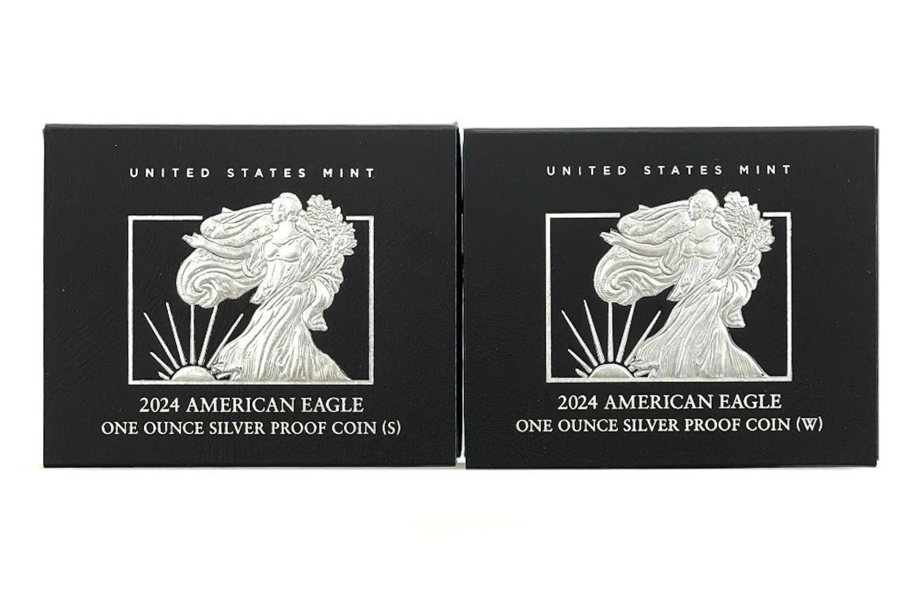 LOT OF 2 2024-S & 2024-W 1 TROY OZ .999 FINE SILVER PROOF AMERICAN
