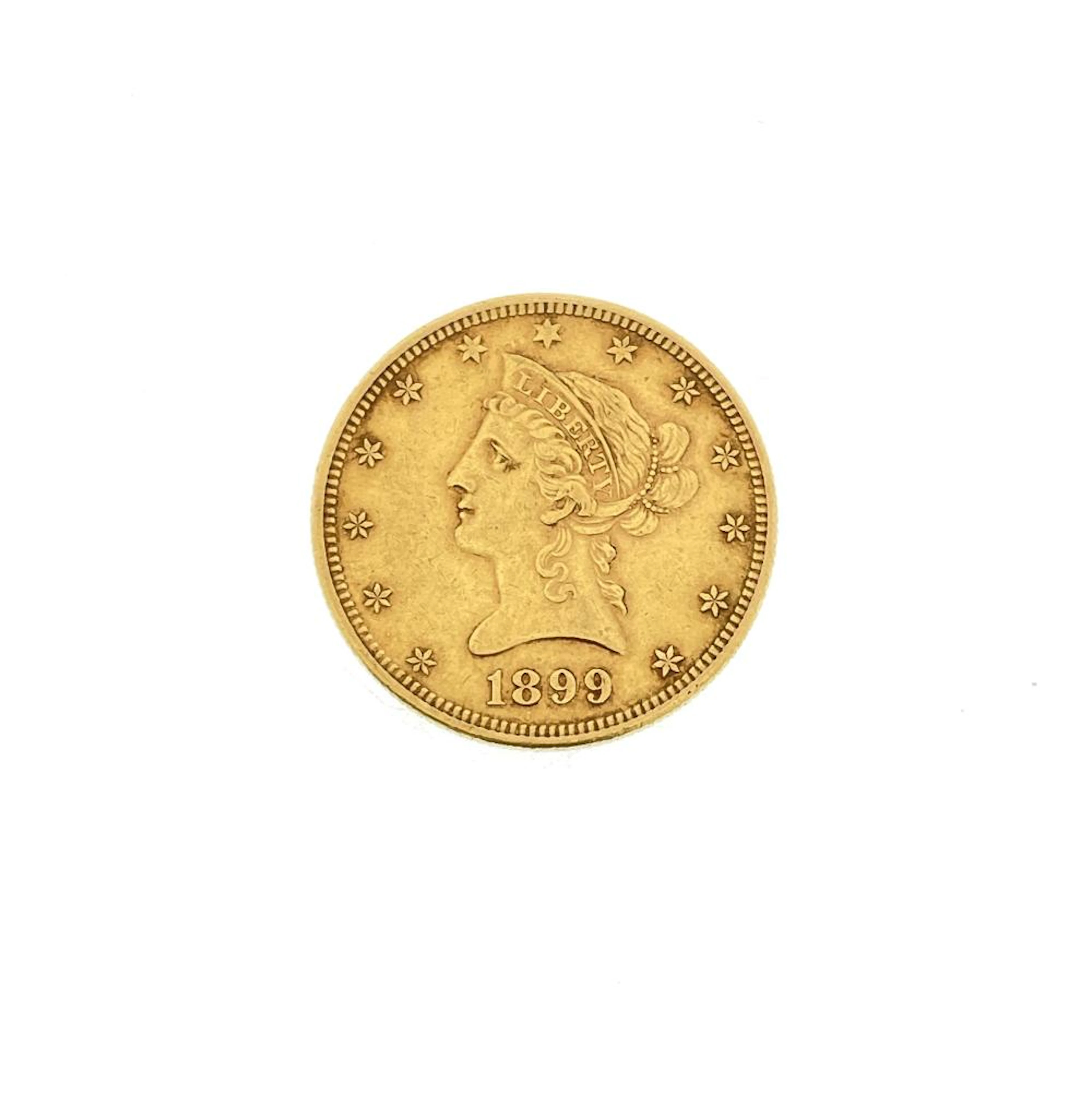 1899-S $10 LIBERTY HEAD GOLD EAGLE