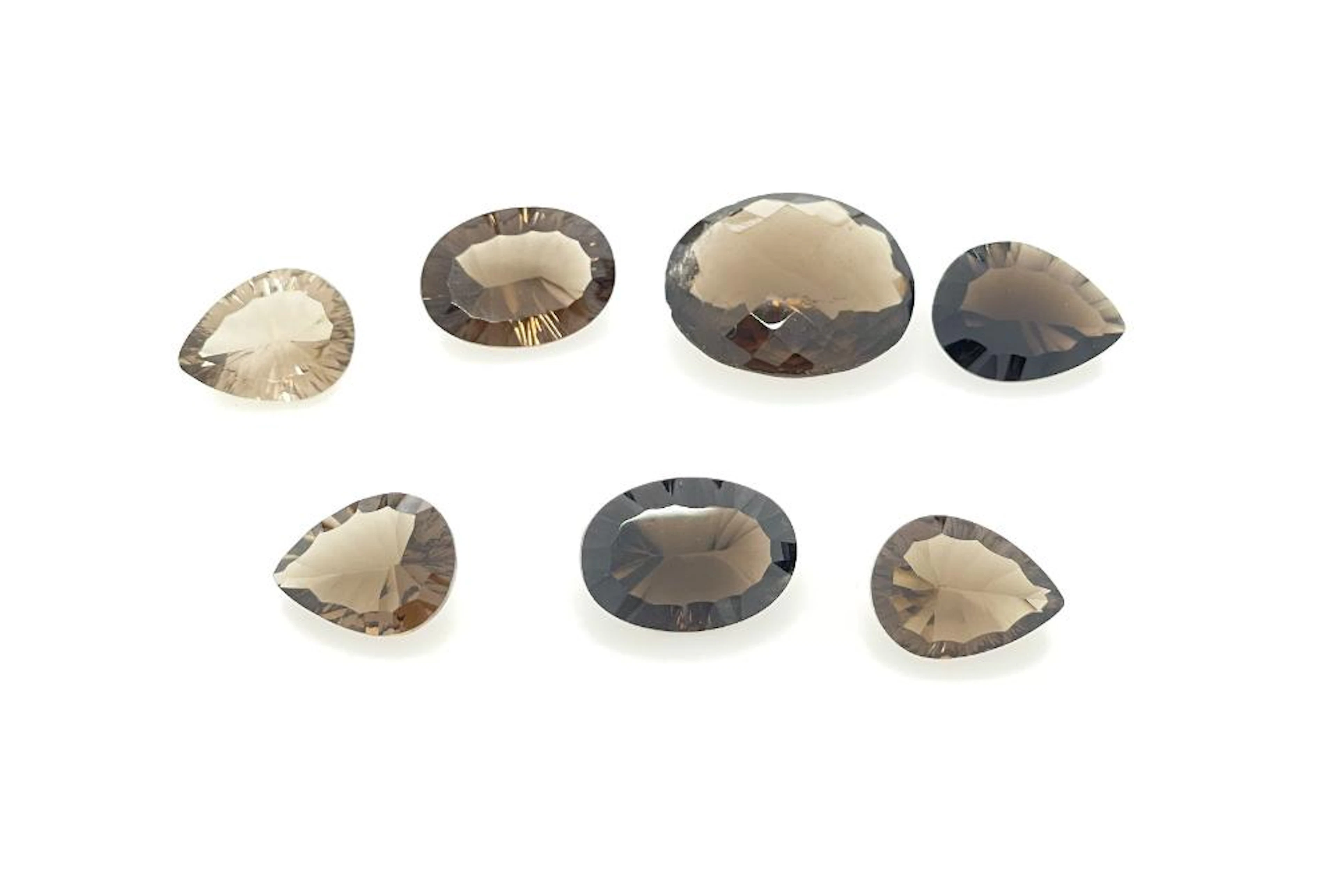 69.3CTTW SMOKY QUARTZ GEMSTONES