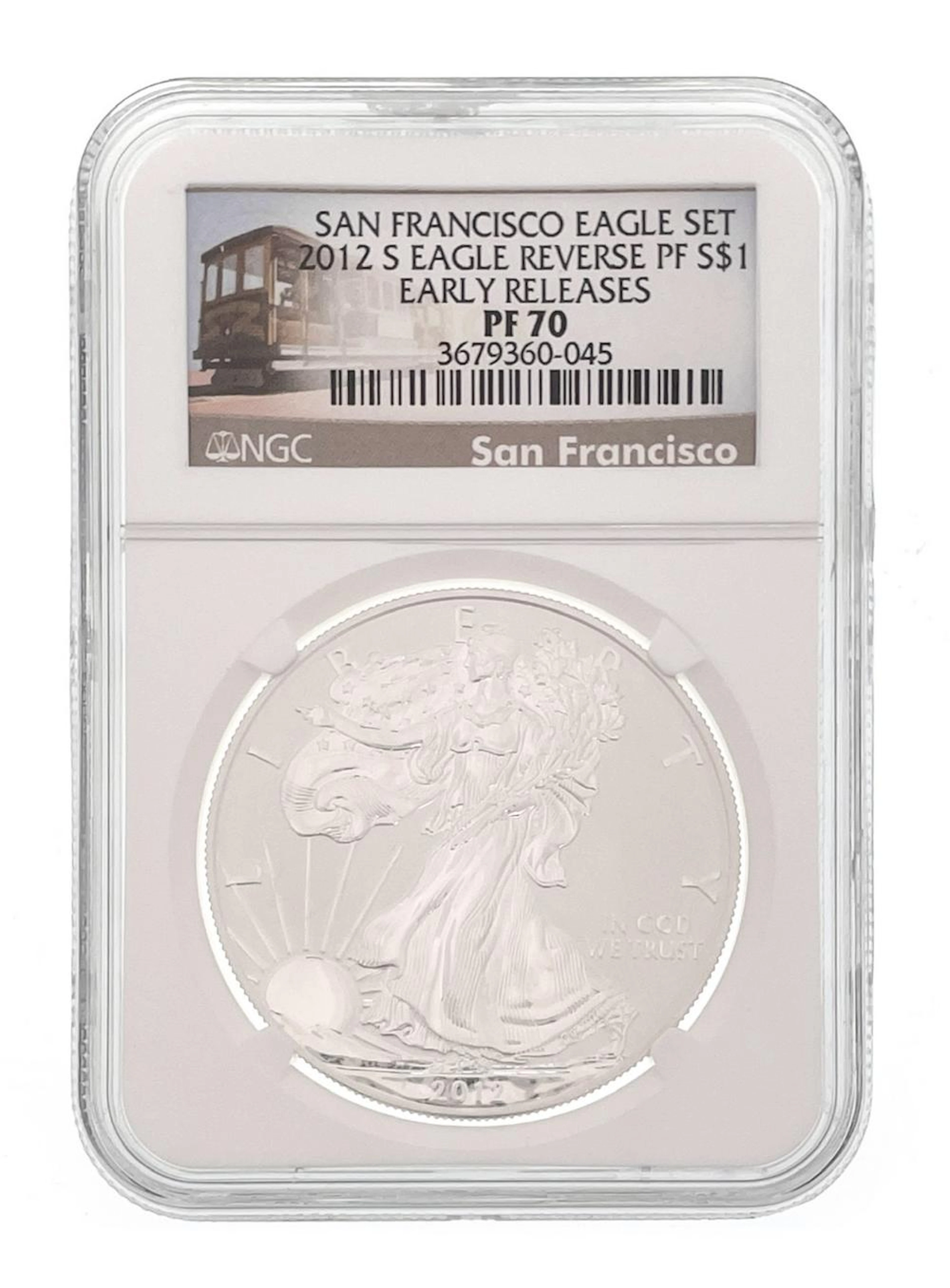 2012-S AMERICAN SILVER EAGLE SAN FRANCISCO EAGLE SET EARLY RELEASES