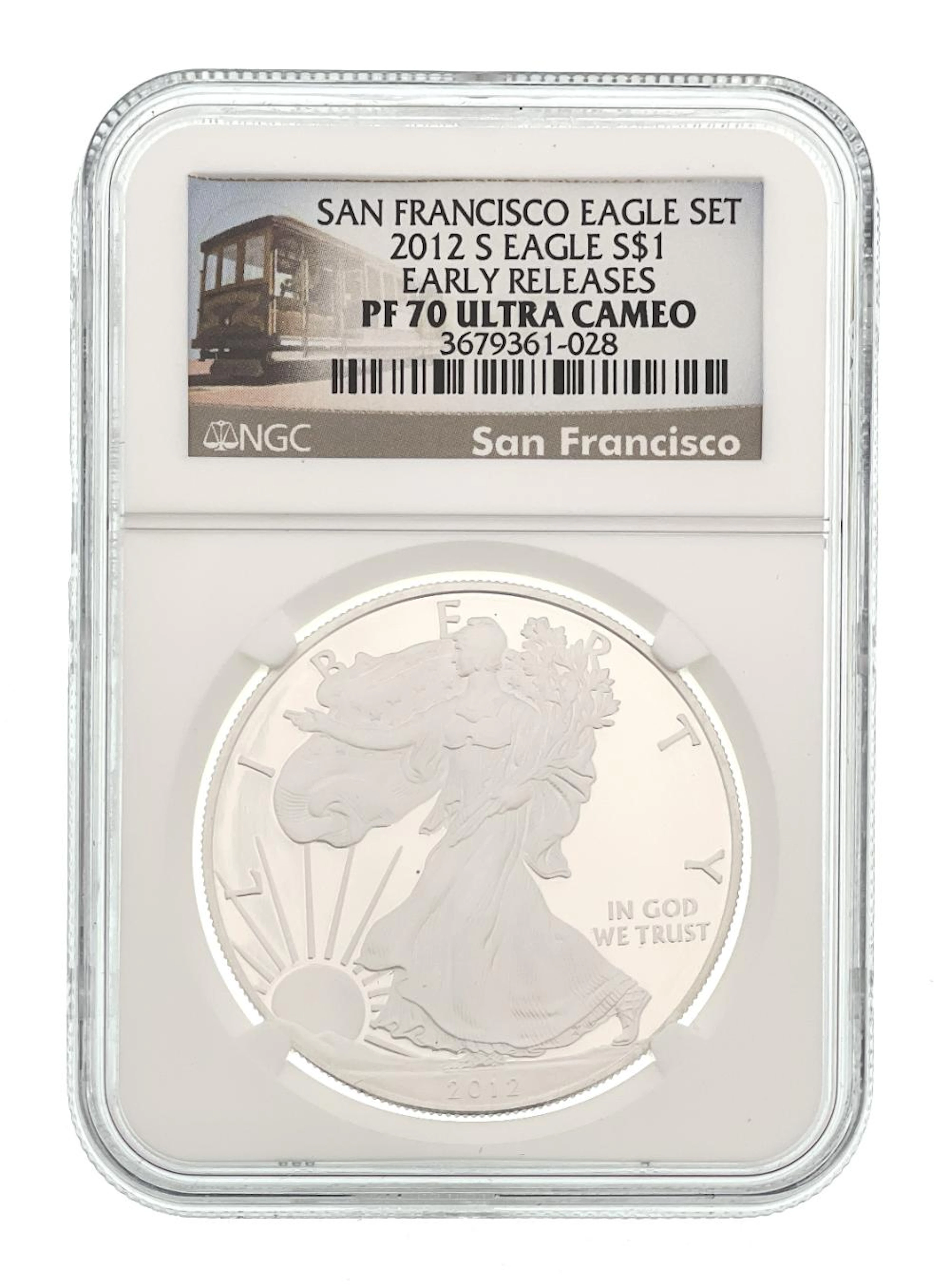 2012-S AMERICAN SILVER EAGLE SAN FRANCISCO EAGLE SET EARLY RELEASES