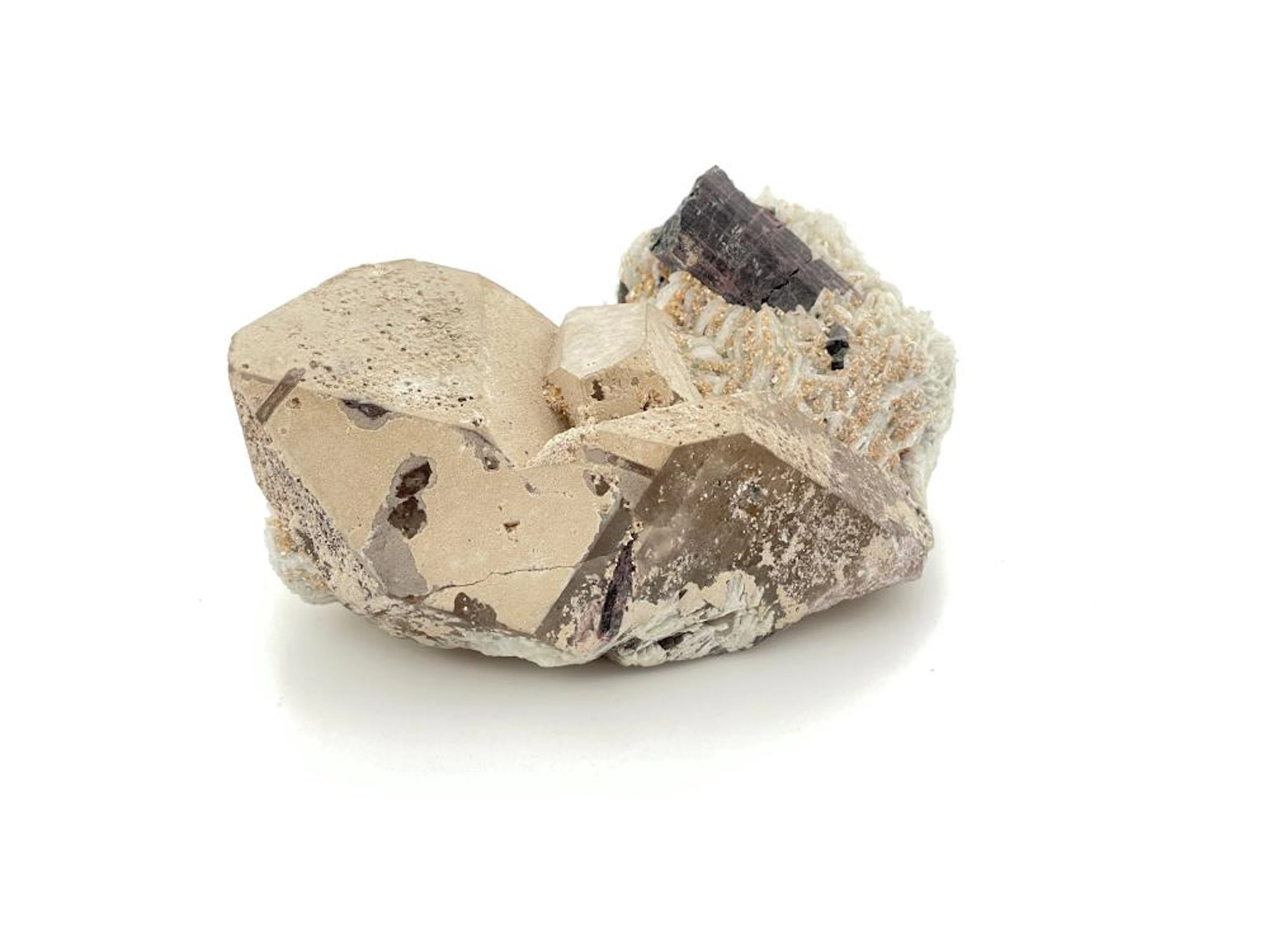 TOURMALINE IN QUARTZ CRYSTAL SPECIMEN