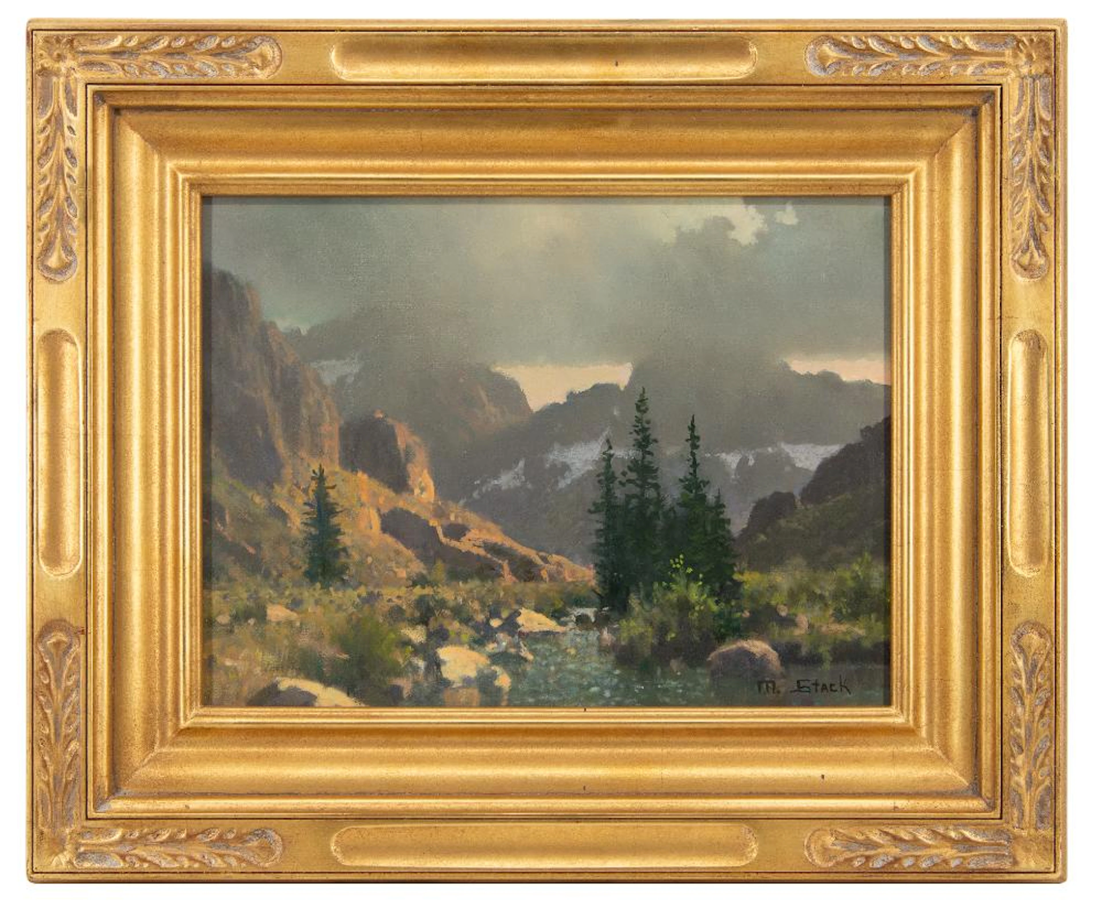 MICHAEL STACK "SUMMER STORM IN THE WINDS" OIL ON CANVAS