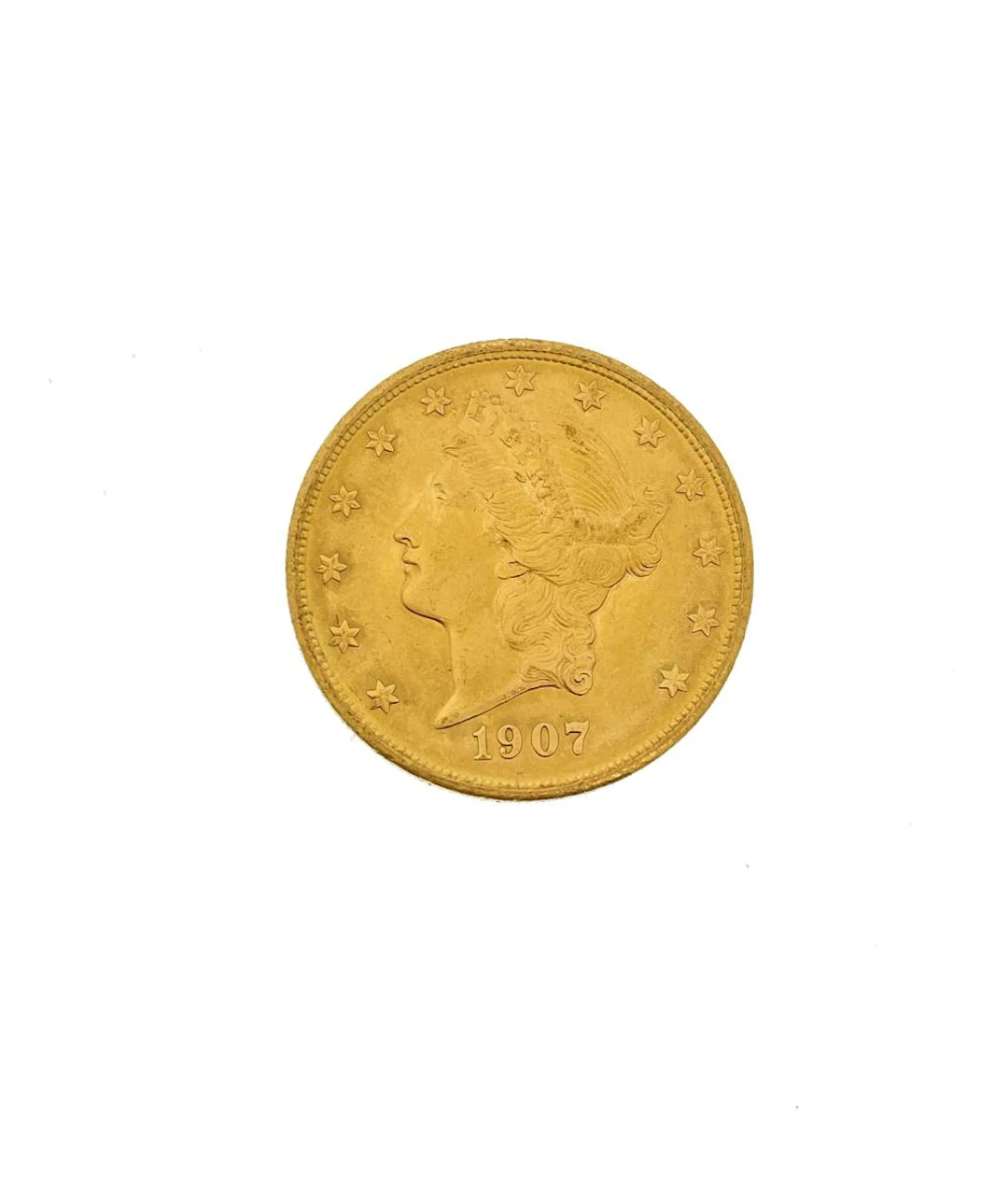 1907 $20 LIBERTY HEAD GOLD DOUBLE EAGLE