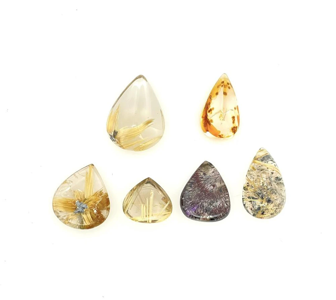 63.34CTTW RUTILATED QUARTZ GEMSTONES