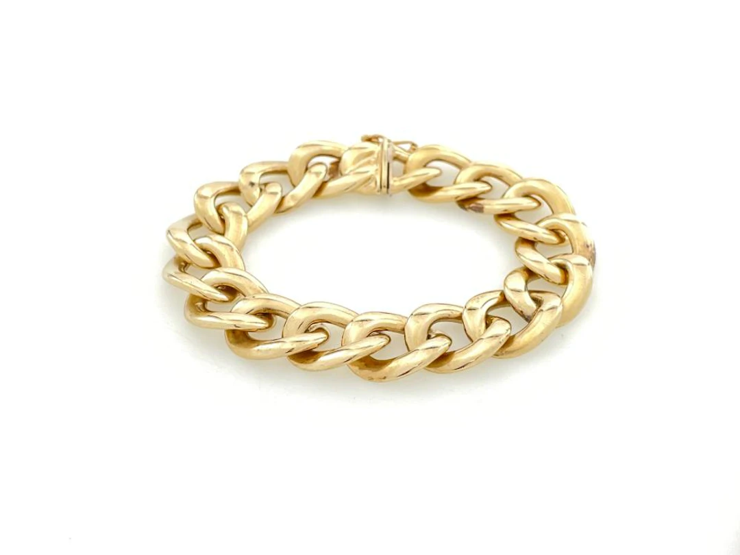 10K YELLOW GOLD SAN MARCO LINK BRACELET
