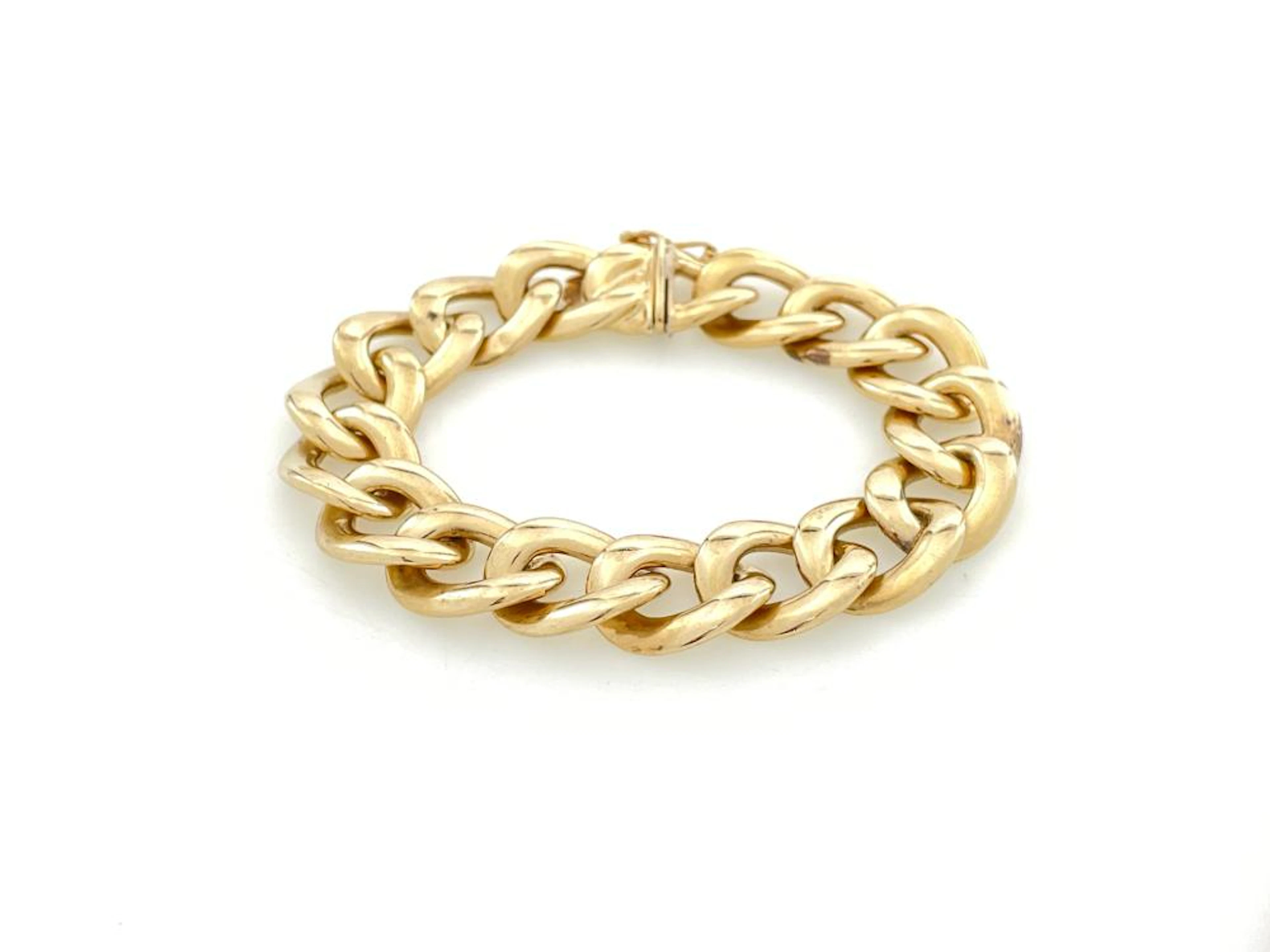 10K YELLOW GOLD SAN MARCO LINK BRACELET