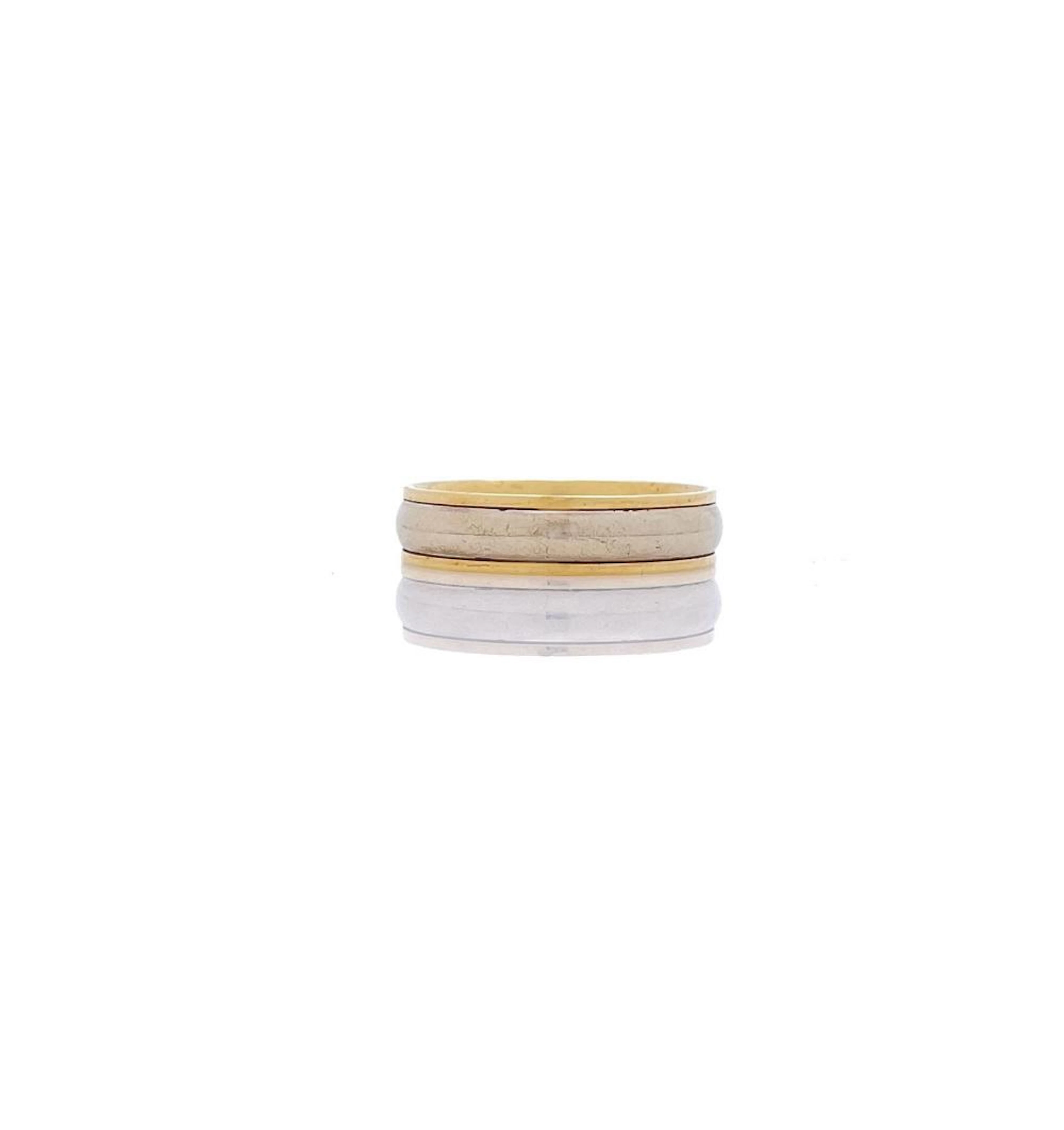 ARTCARVED 14K TWO-TONE GOLD WEDDING BAND