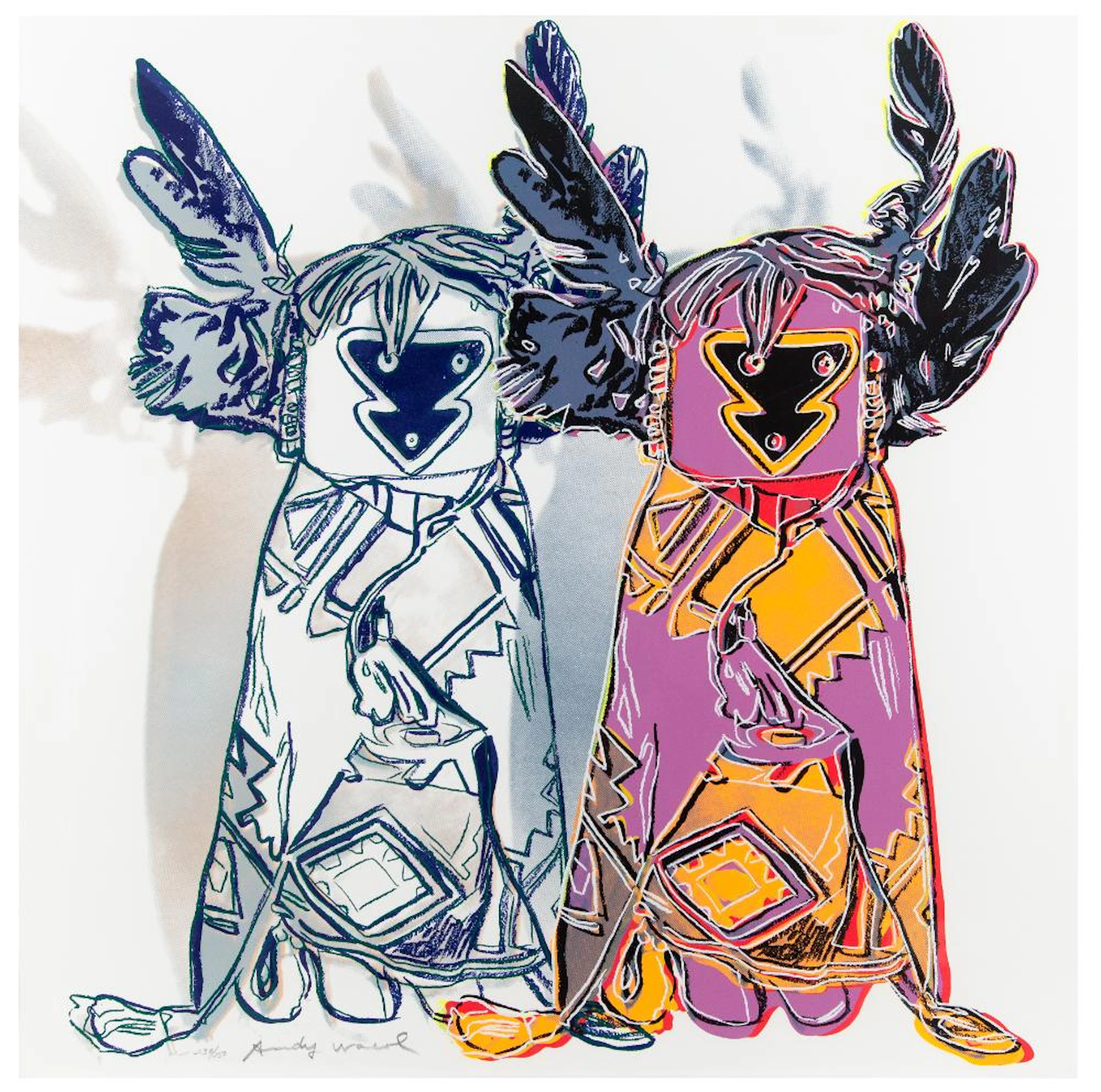 ANDY WARHOL "KACHINA DOLLS" (FS II.381) (FROM THE COWBOYS AND INDIANS