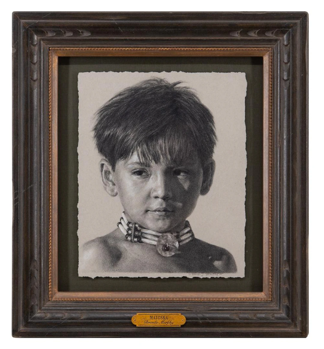 BRENDA MURPHY "MATOSKA" GRAPHITE & PASTEL ON PAPER