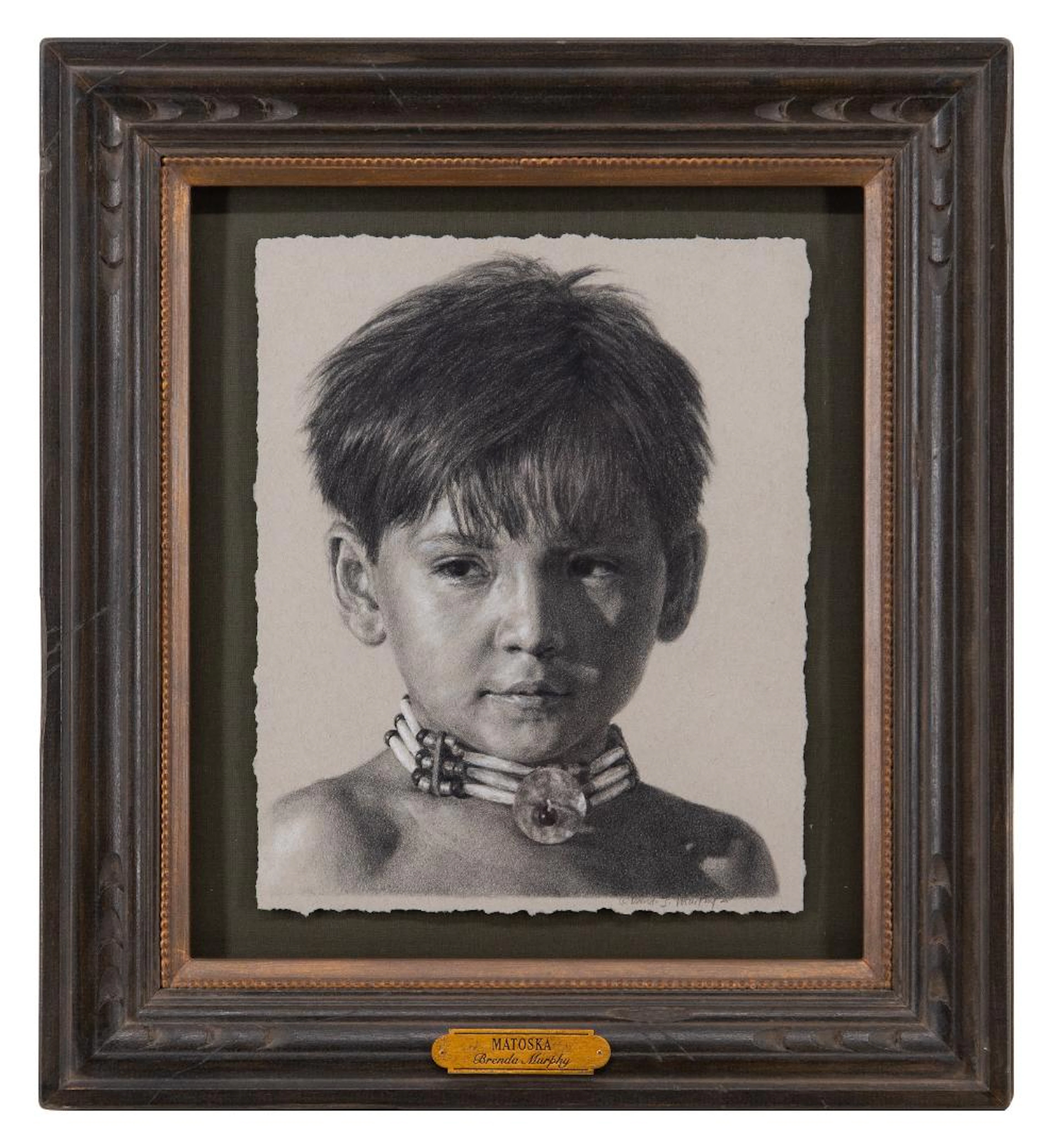 BRENDA MURPHY "MATOSKA" GRAPHITE & PASTEL ON PAPER