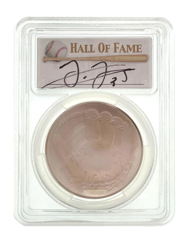2014-P BASEBALL HALL OF FAME 'FRANK THOMAS' AUTOGRAPHED FIRST STRIKE