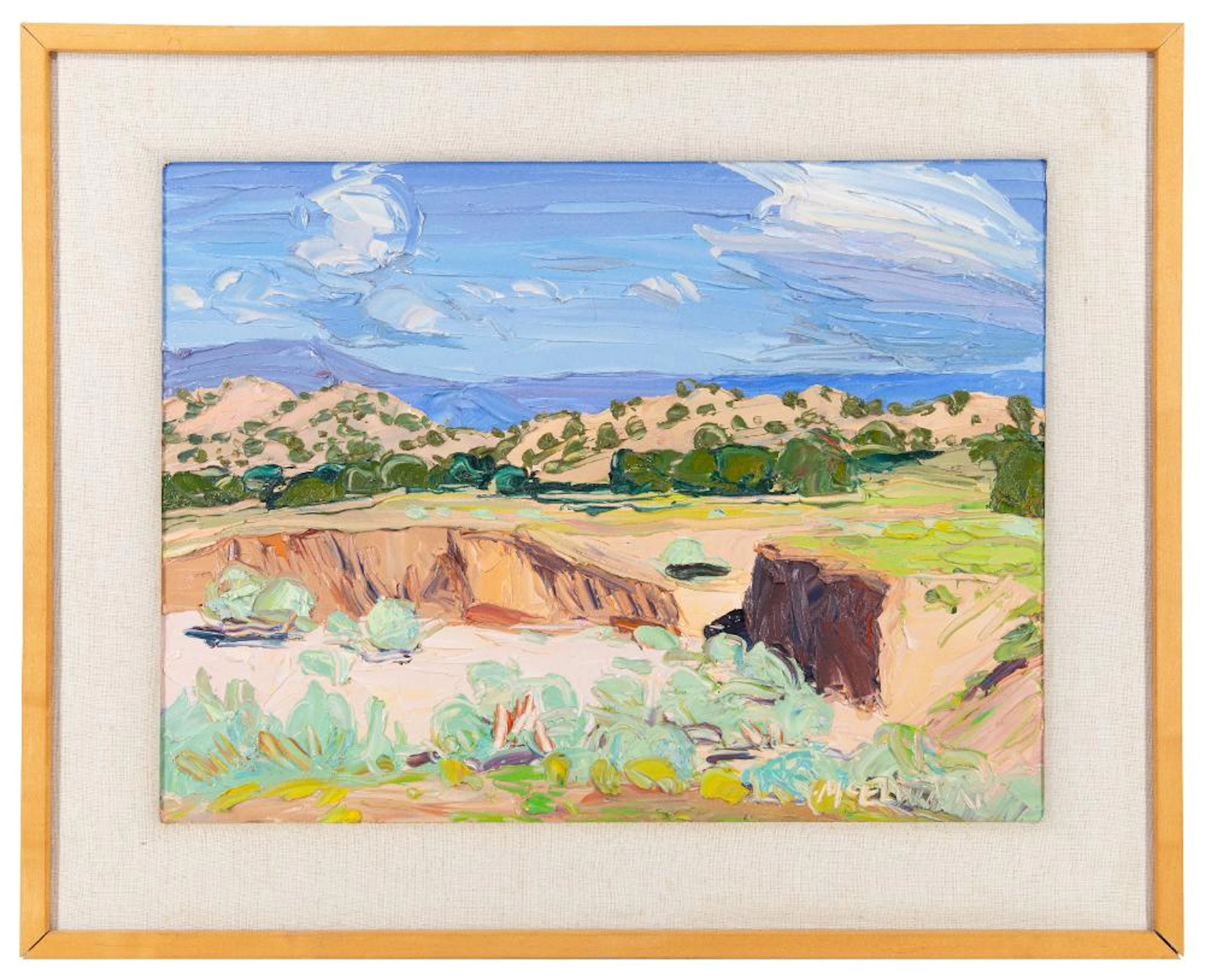 LOUISA MCELWAIN "TIERRA MADRE" (RIGHT) OIL ON CANVAS