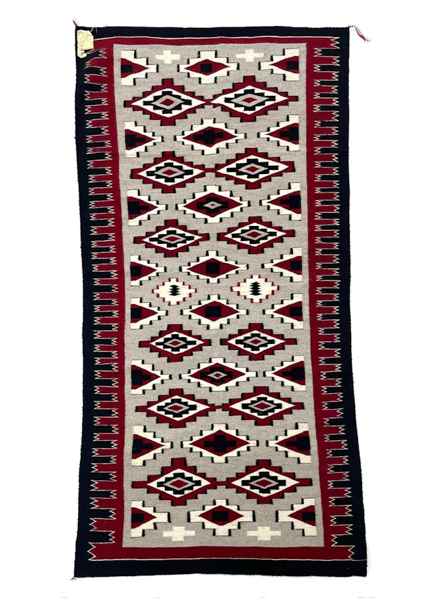 MARY WOODY NAVAJO GANADO WEAVING / RUG