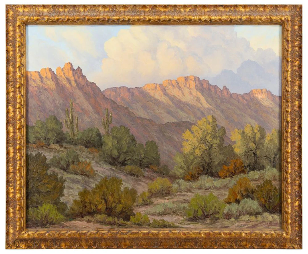 SUSANNE NYBERG "SKULL MESA" OIL ON CANVAS