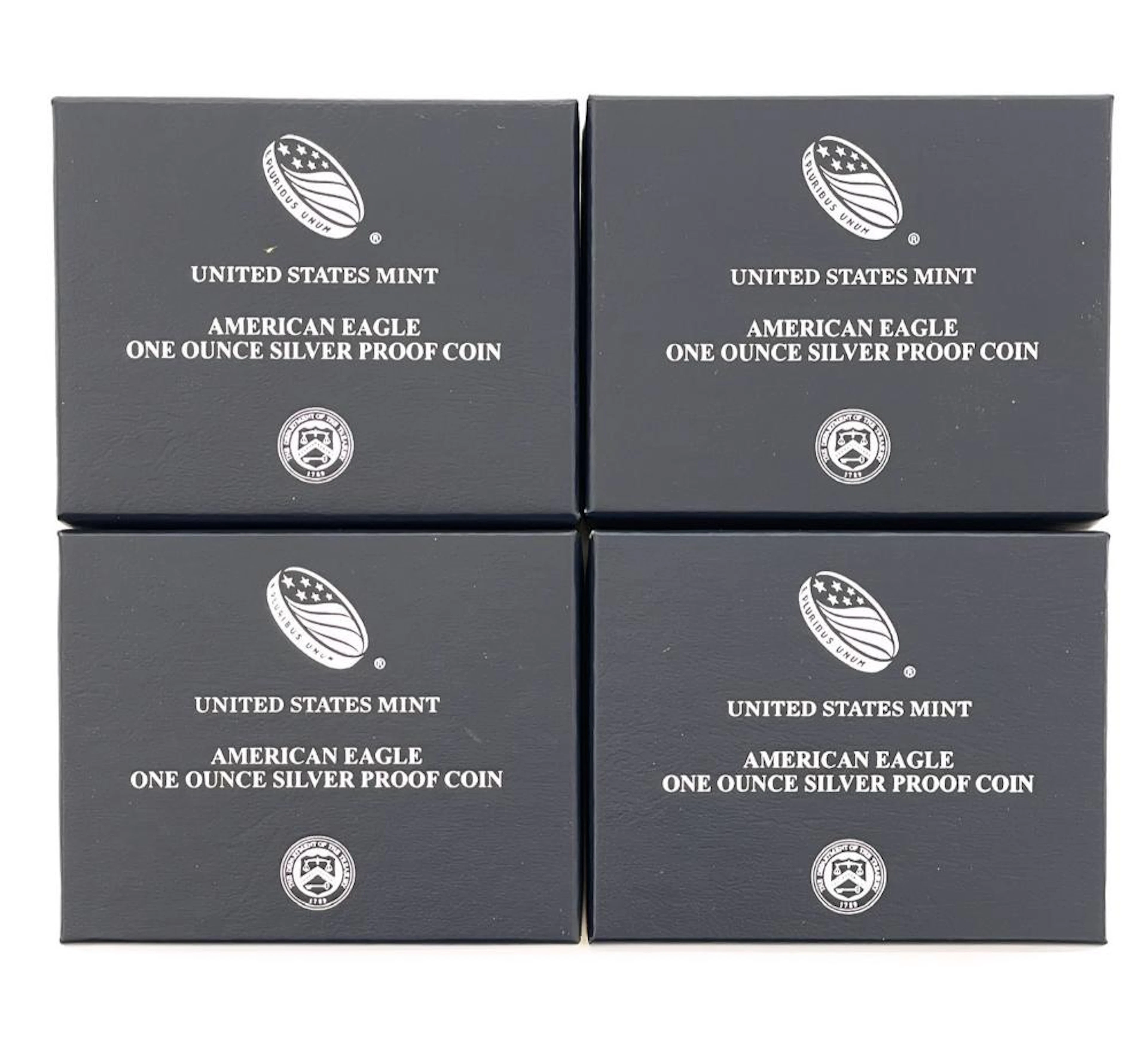 LOT OF 4 2018-2021 AMERICAN SILVER EAGLE 1OZ SILVER PROOF COINS