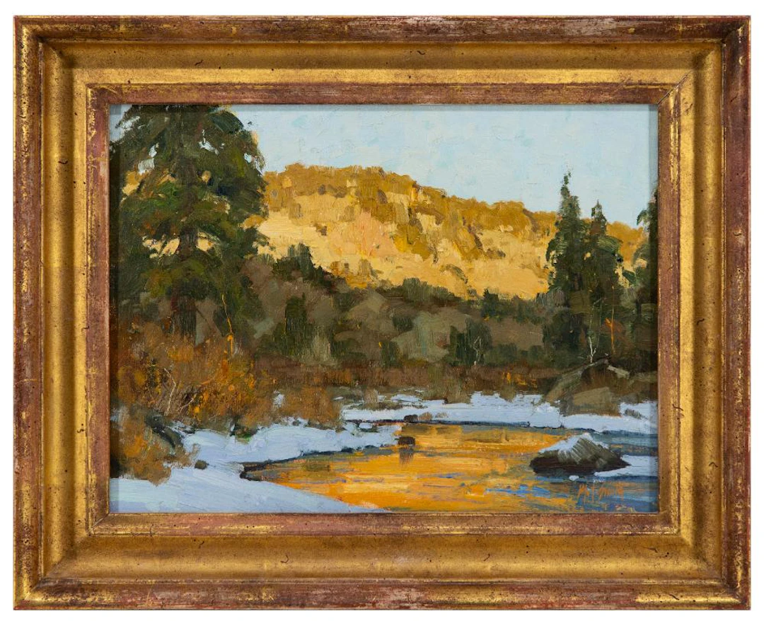 MATT SMITH "WARM REFLECTIONS" OIL ON BOARD