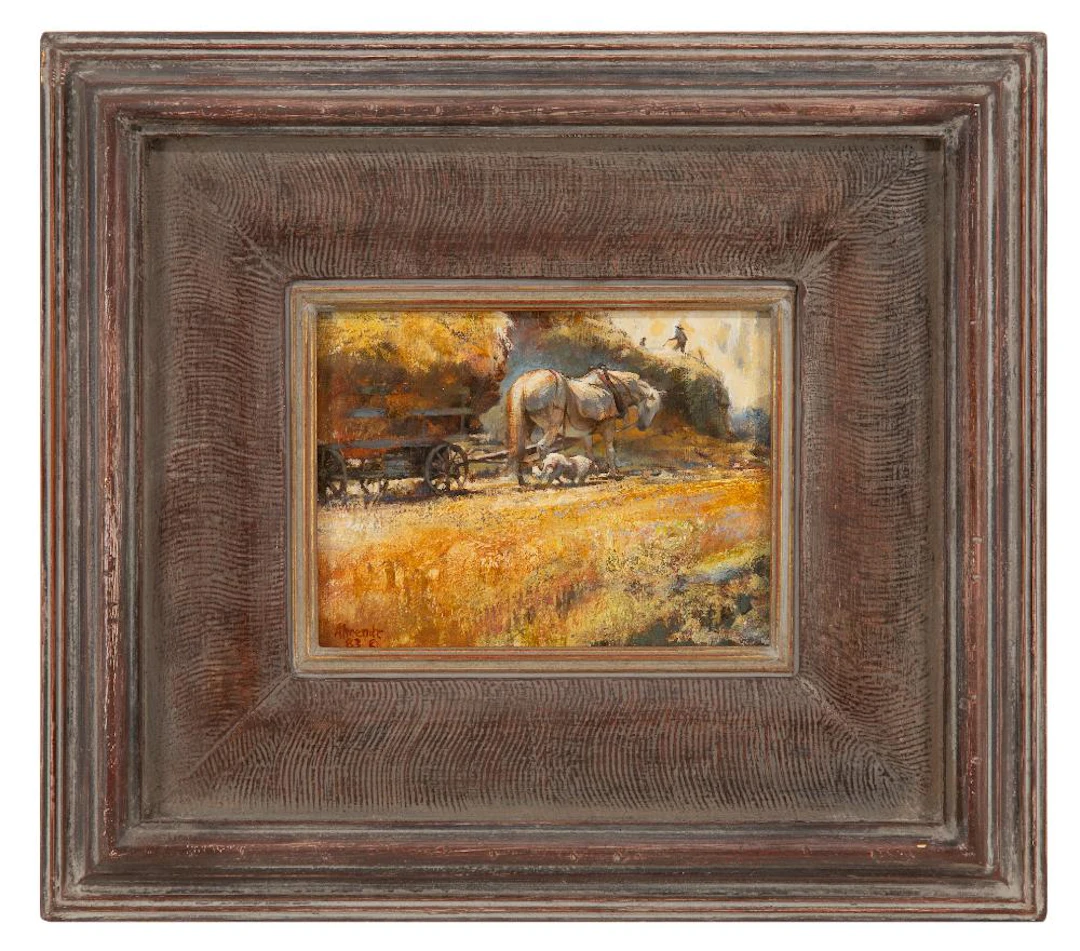 WILLIAM AHRENDT UNTITLED, 1983 OIL ON BOARD