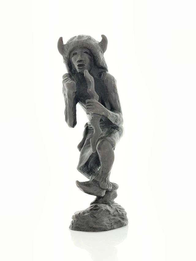ALLAN HOUSER BUFFALO DANCER, 1967 BRONZE SCULPTURE