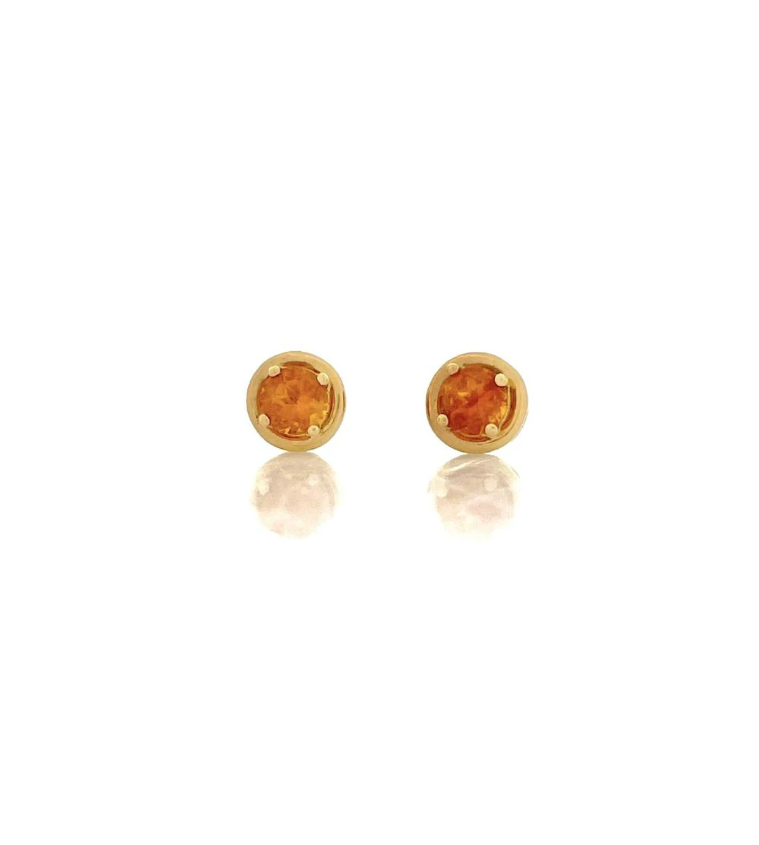 10K YELLOW GOLD 1.30CTTW CITRINE EARRINGS