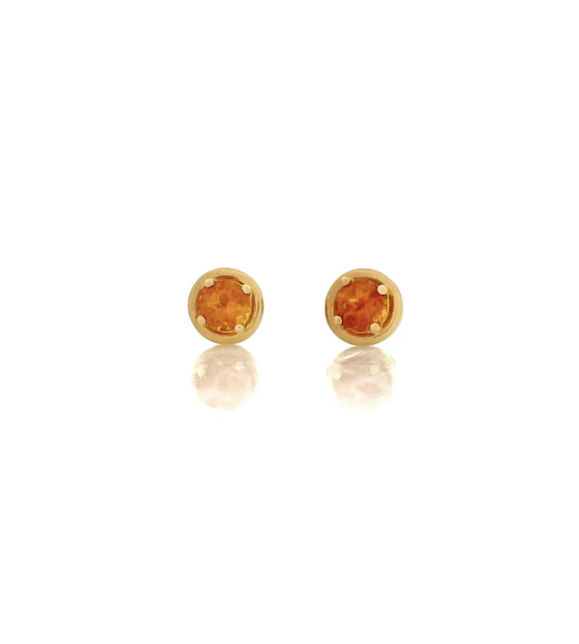 10K YELLOW GOLD 1.30CTTW CITRINE EARRINGS
