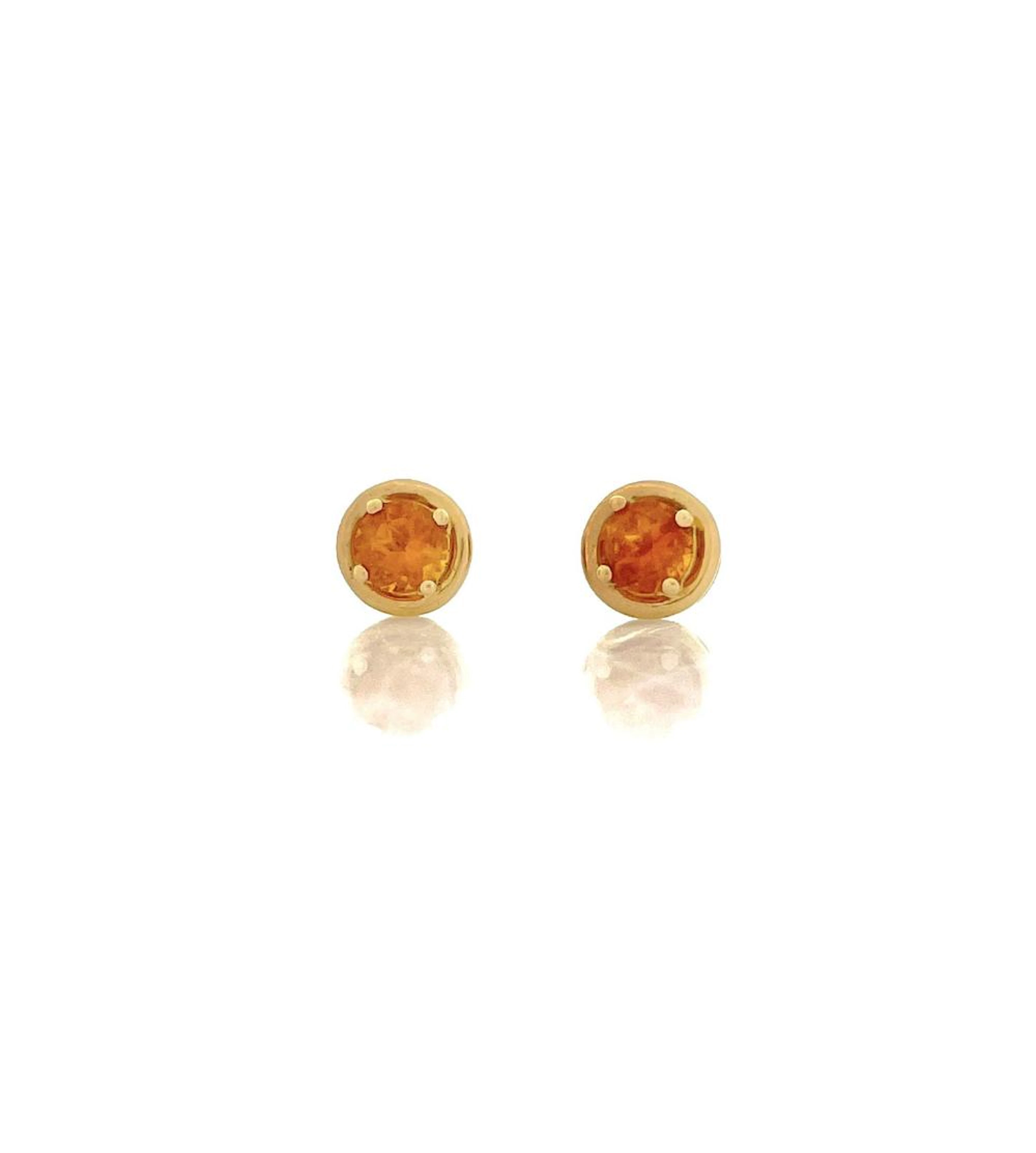 10K YELLOW GOLD 1.30CTTW CITRINE EARRINGS